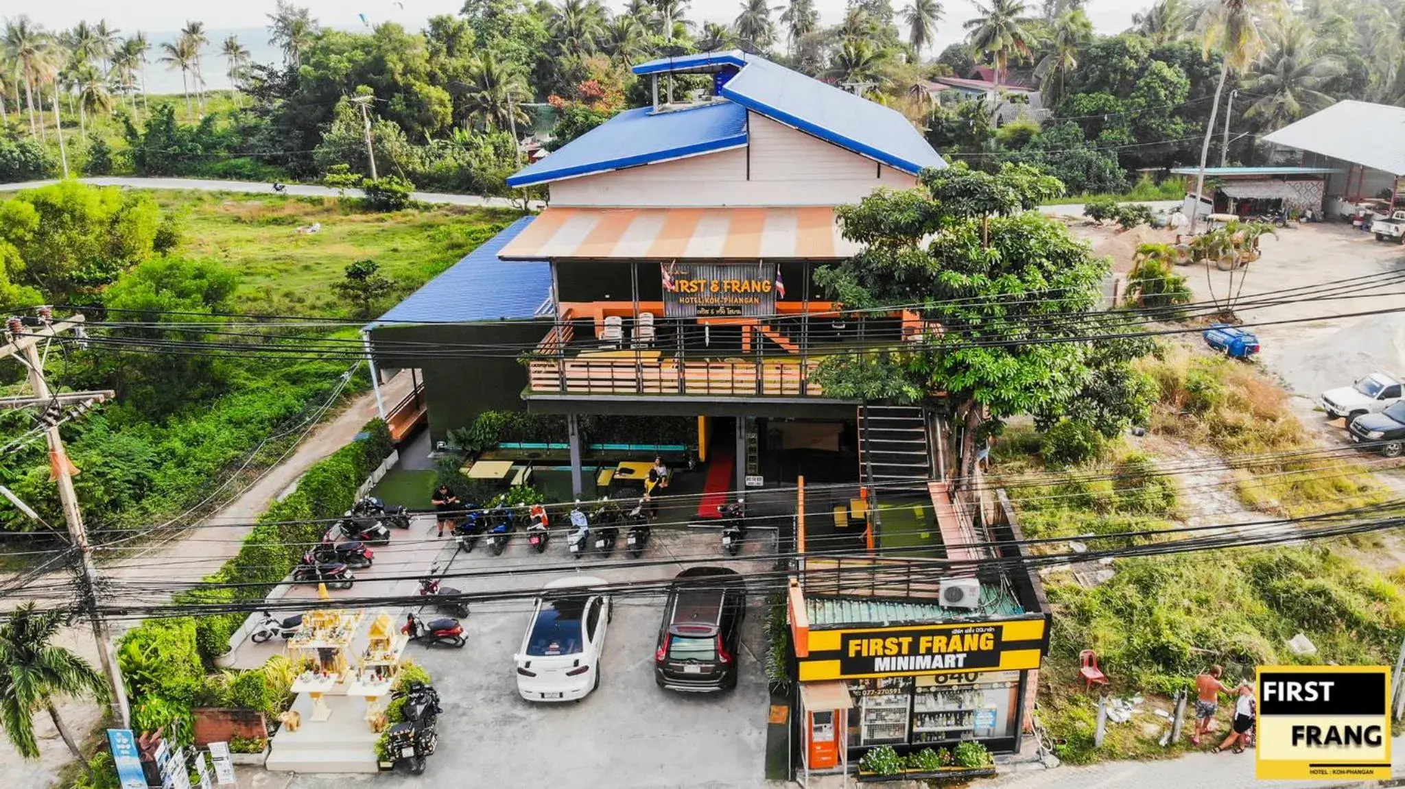 Bird's eye view in First and Frang Hotel - Koh Phangan Bird's eye view in First and Frang Hotel - Koh Phangan