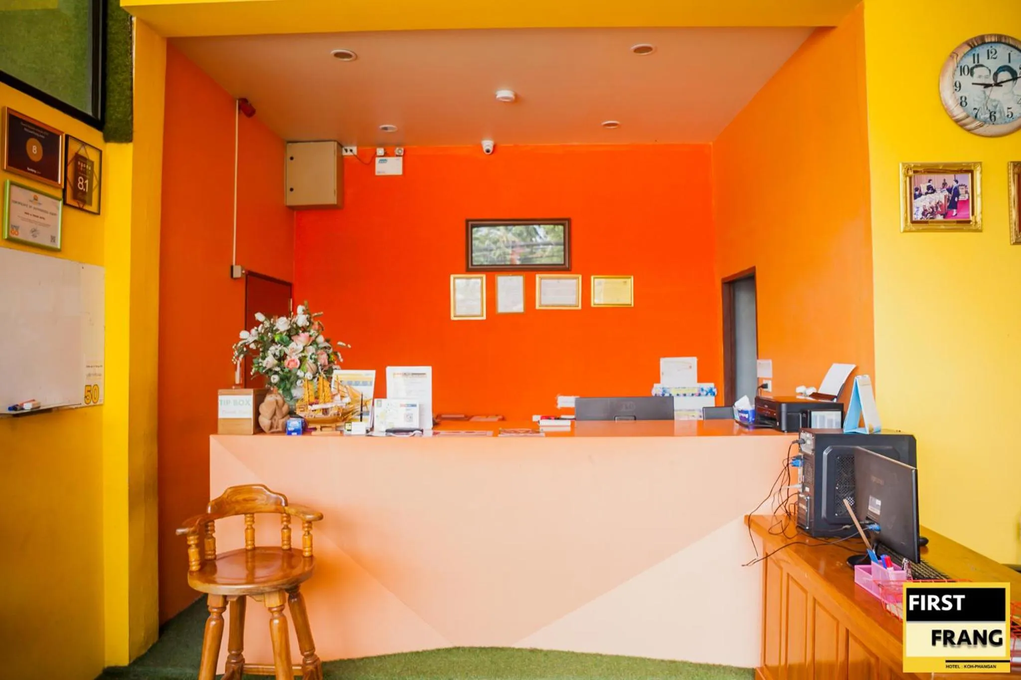 Lobby or reception in First and Frang Hotel - Koh Phangan