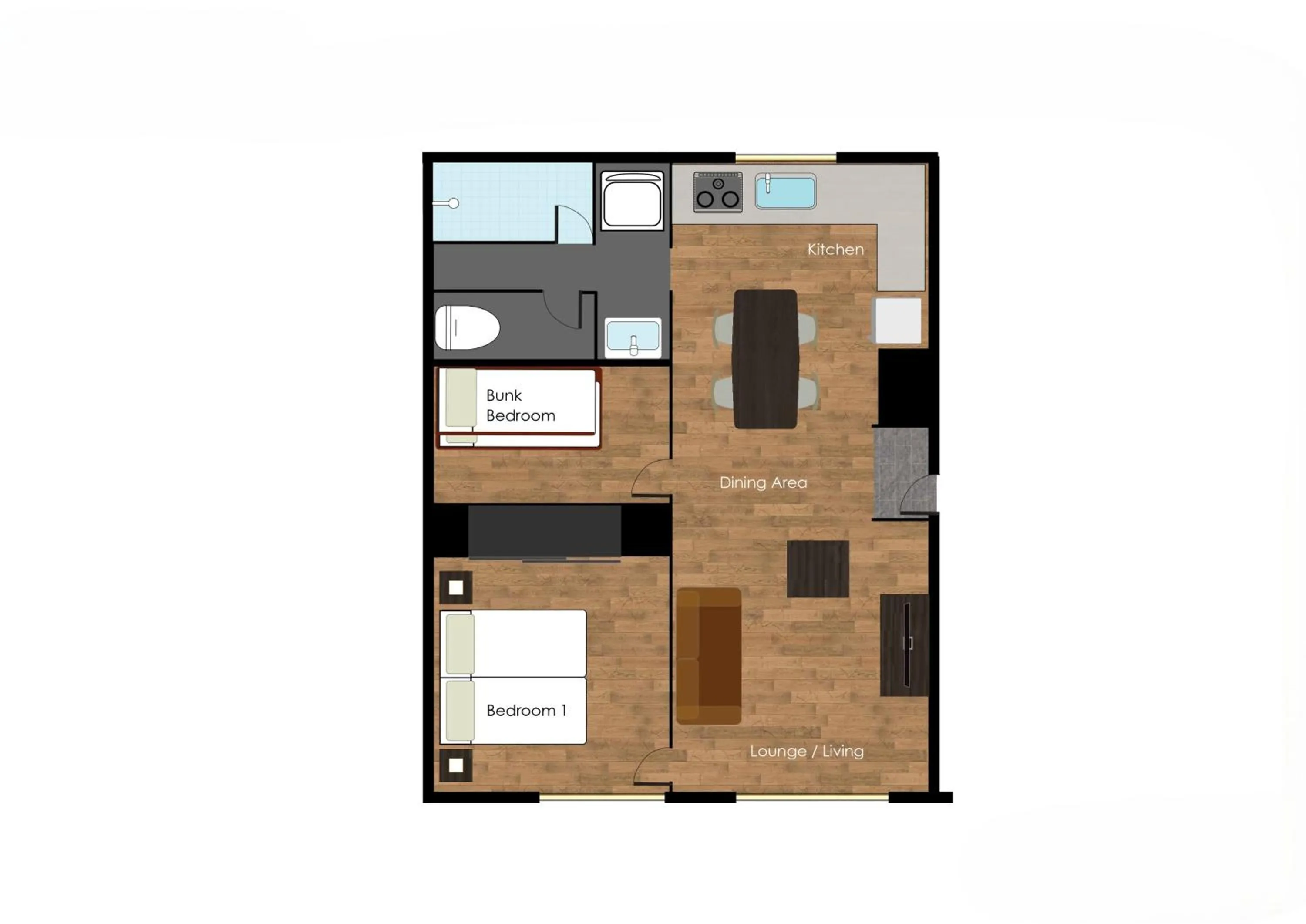 Floor plan in SnowDog Village