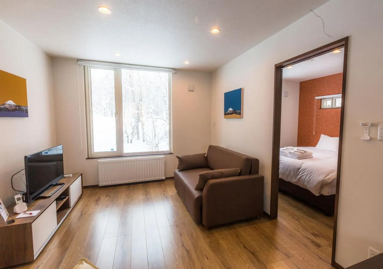 Living room, Bed in SnowDog Village