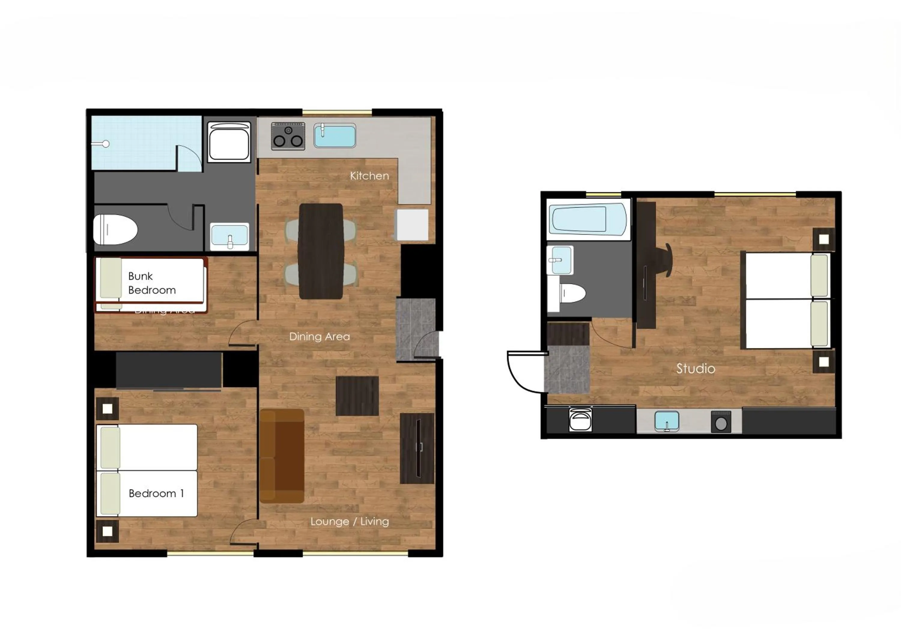 Floor plan in SnowDog Village