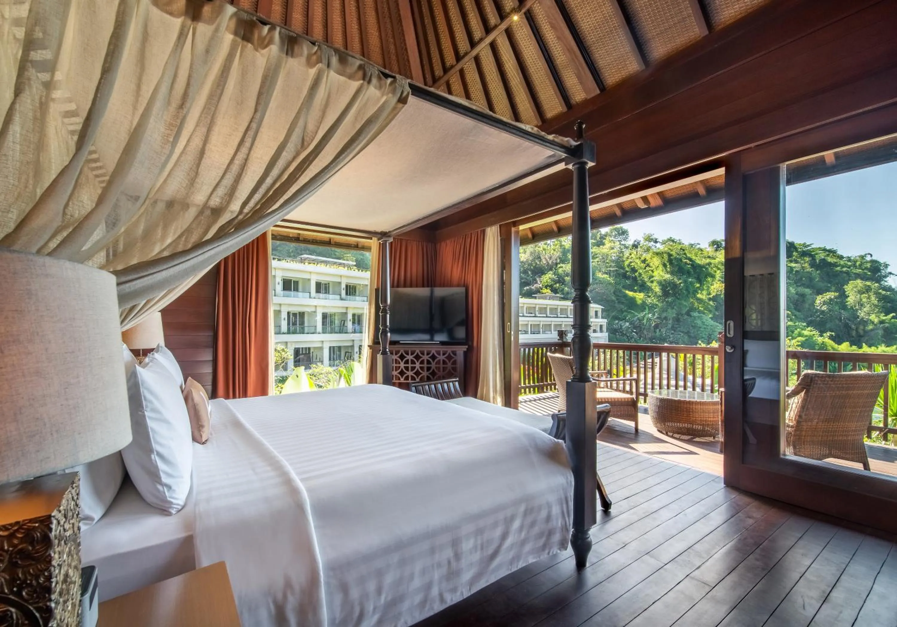 Communal lounge/ TV room, Bed in Homm Saranam Baturiti