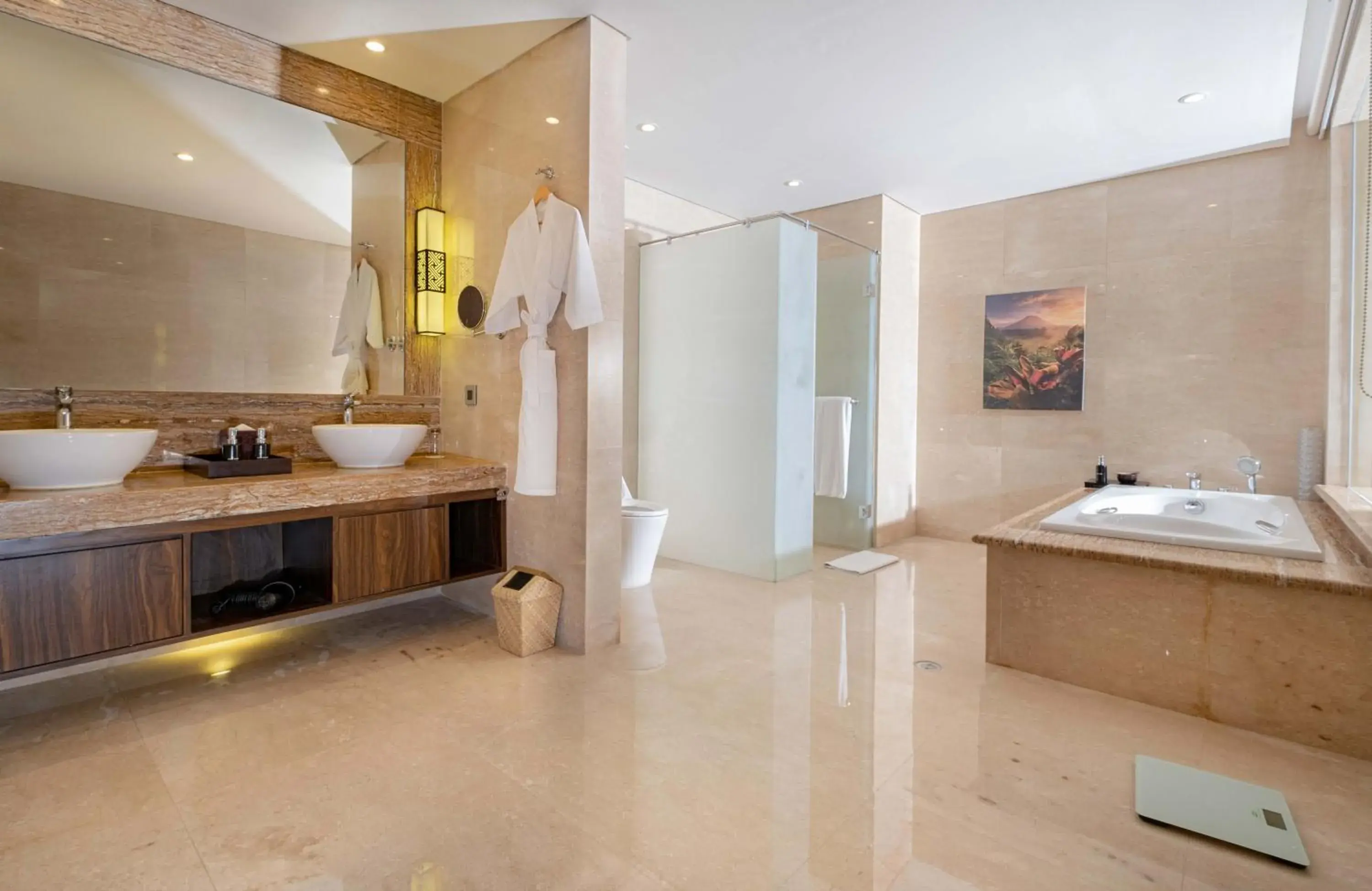 One Bedroom Suite, 1 King Bed, Mountain View includes FREE daily buffet breakfast, FREE guided morning trekking with our recreation attendant, FREE 1-time mini bar per stay, FREE daily refresh Nespresso coffee and tea facility and 24-hour gym access. in Homm Saranam Baturiti One Bedroom Suite, 1 King Bed, Mountain View includes FREE daily buffet breakfast, FREE guided morning trekking with our recreation attendant, FREE 1-time mini bar per stay, FREE daily refresh Nespresso coffee and tea facility and 24-hour gym access. in Homm Saranam Baturiti