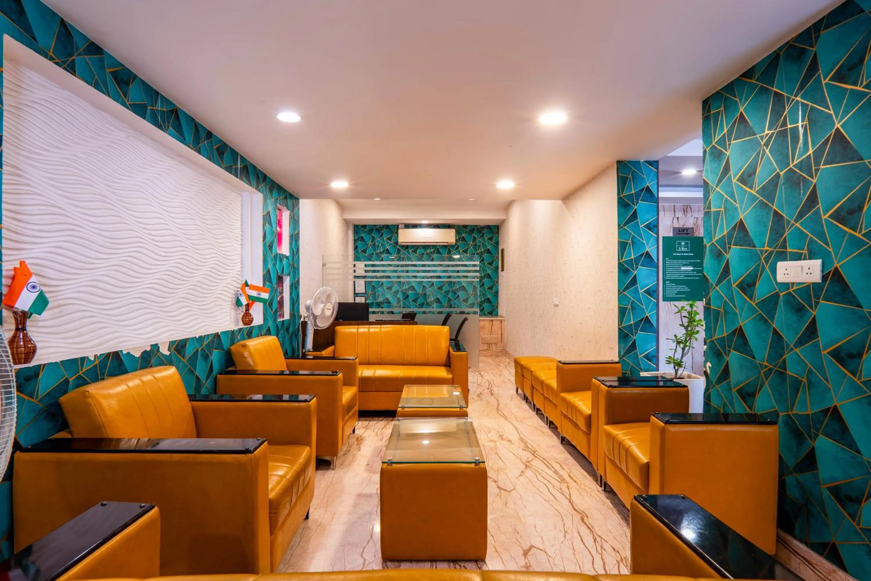 Seating area in Le Roi Jammu - Near Jammu Railway Station