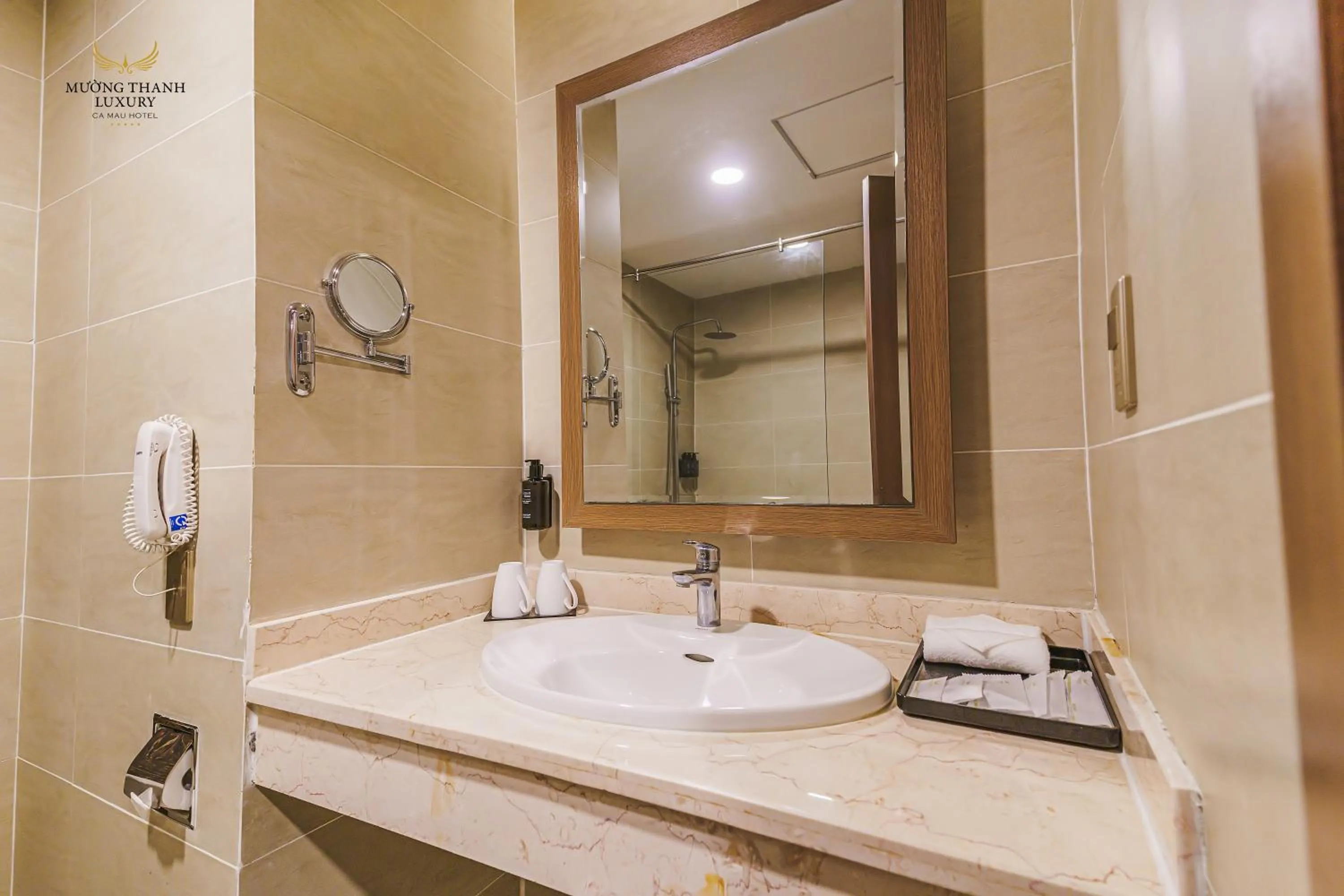Shower in Muong Thanh Luxury Ca Mau Hotel