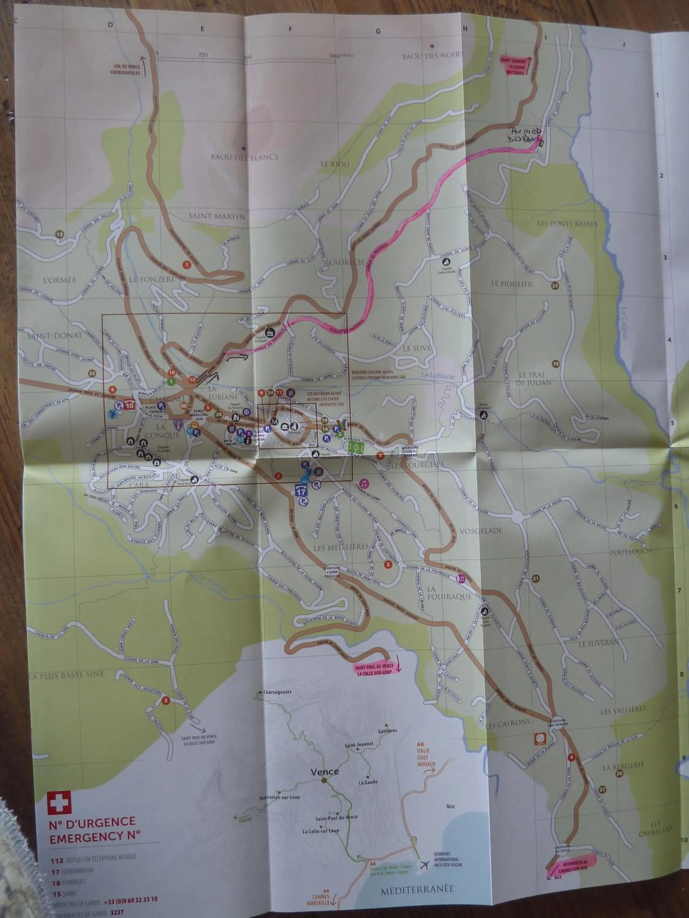 Location in Au Pied des Baous