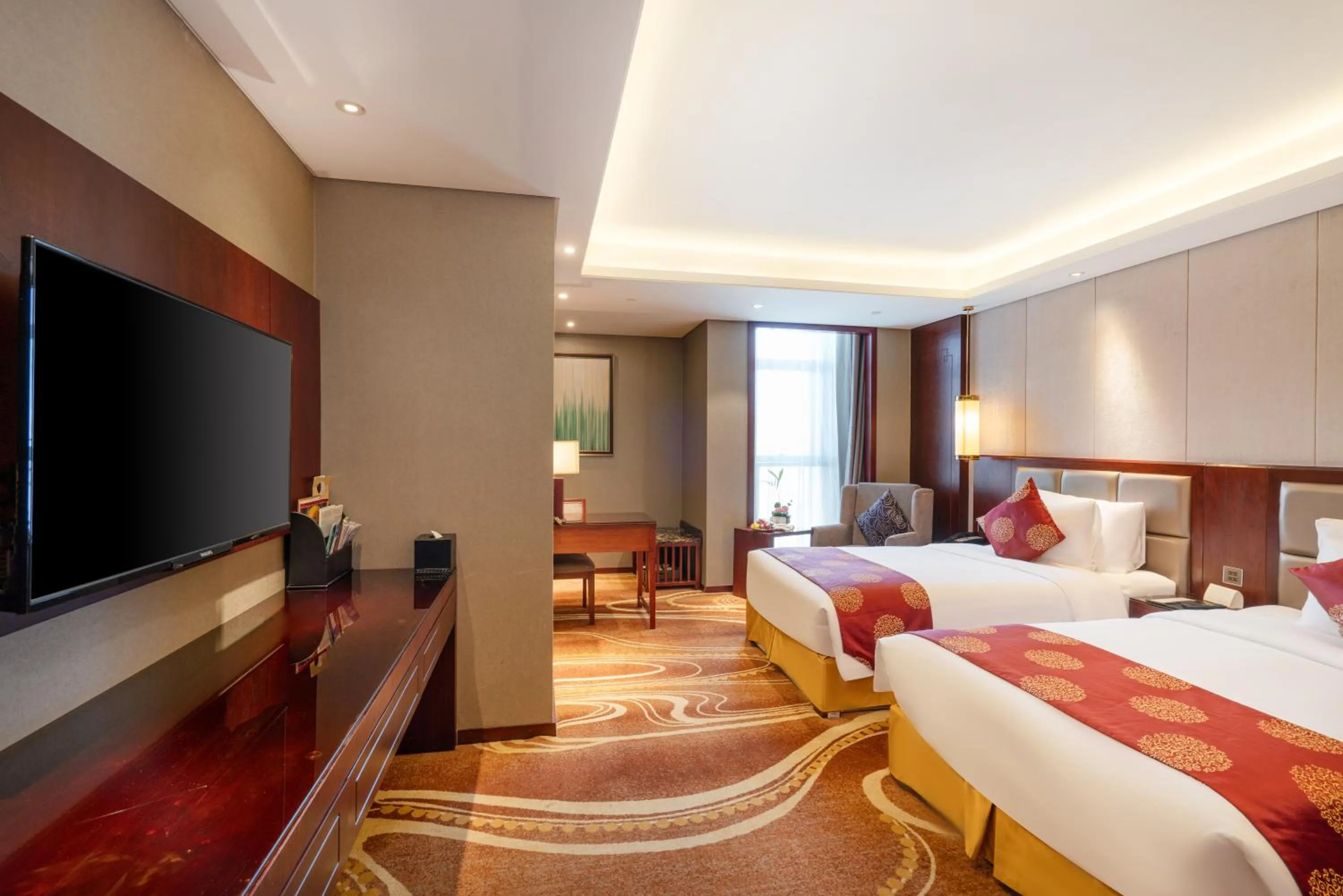 Bedroom, Bed in New Century Grand Hotel