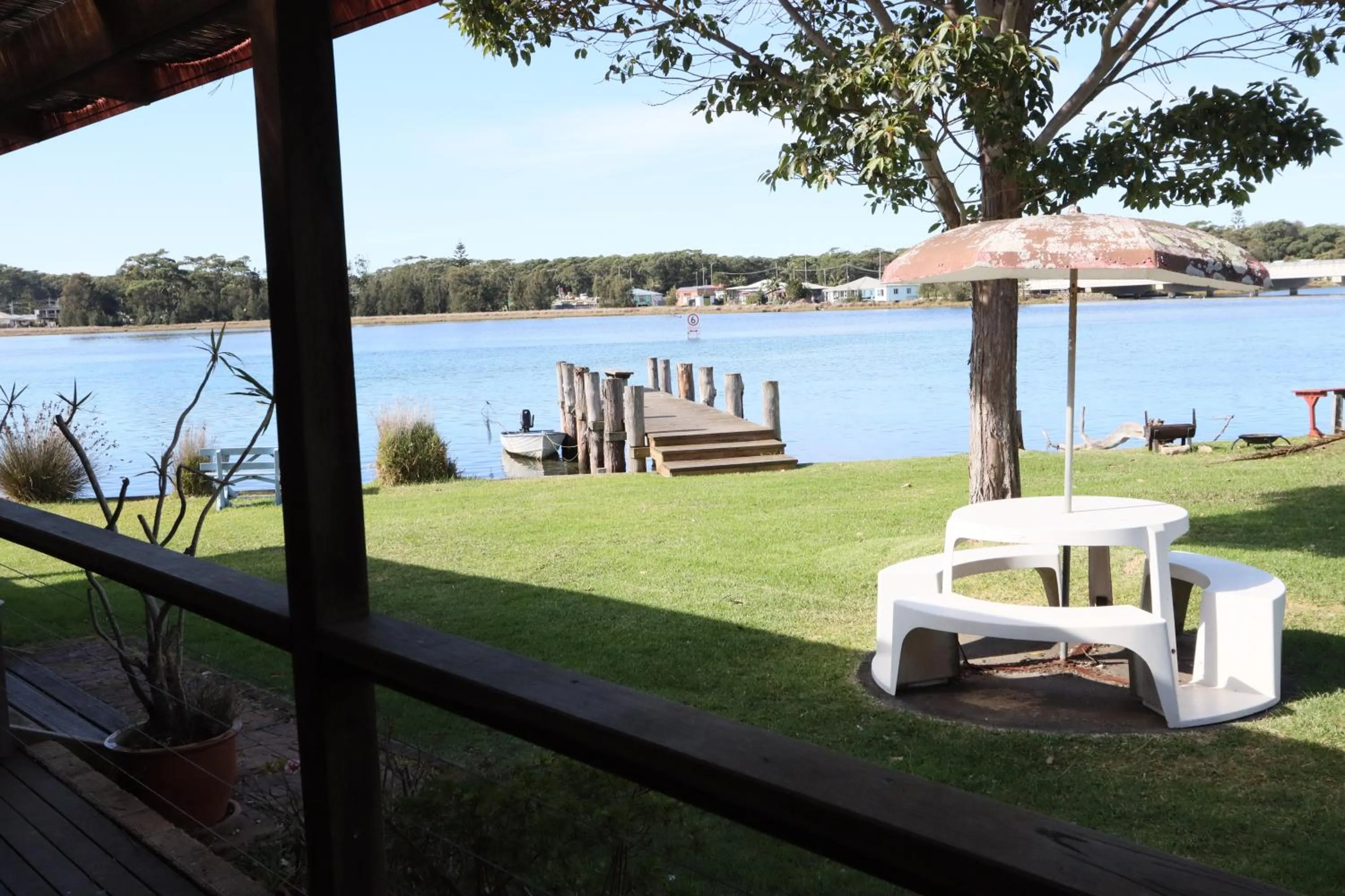 Patio in Lake Edge Apartments