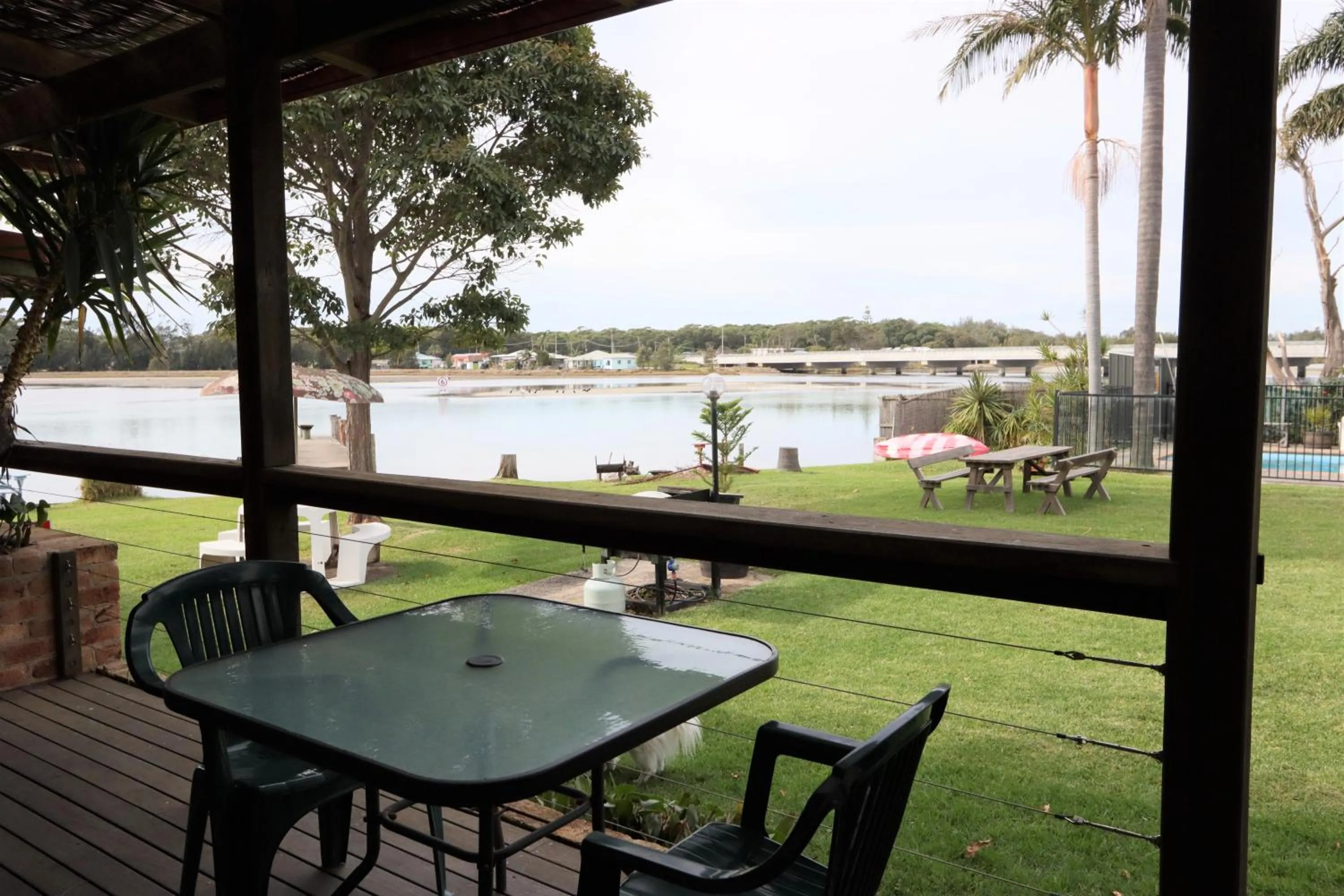 Patio in Lake Edge Apartments