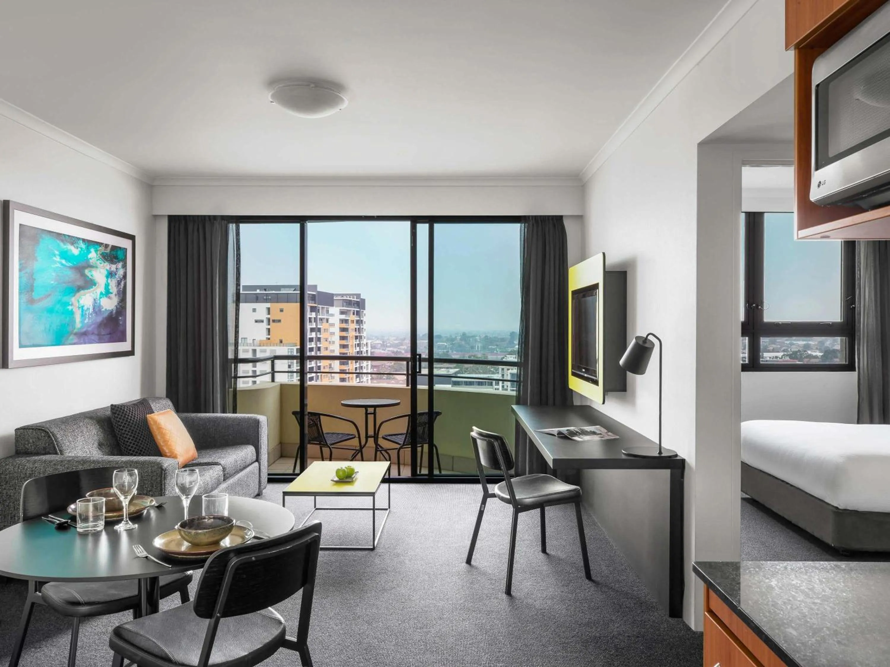 Bedroom, Bed in Mantra Parramatta