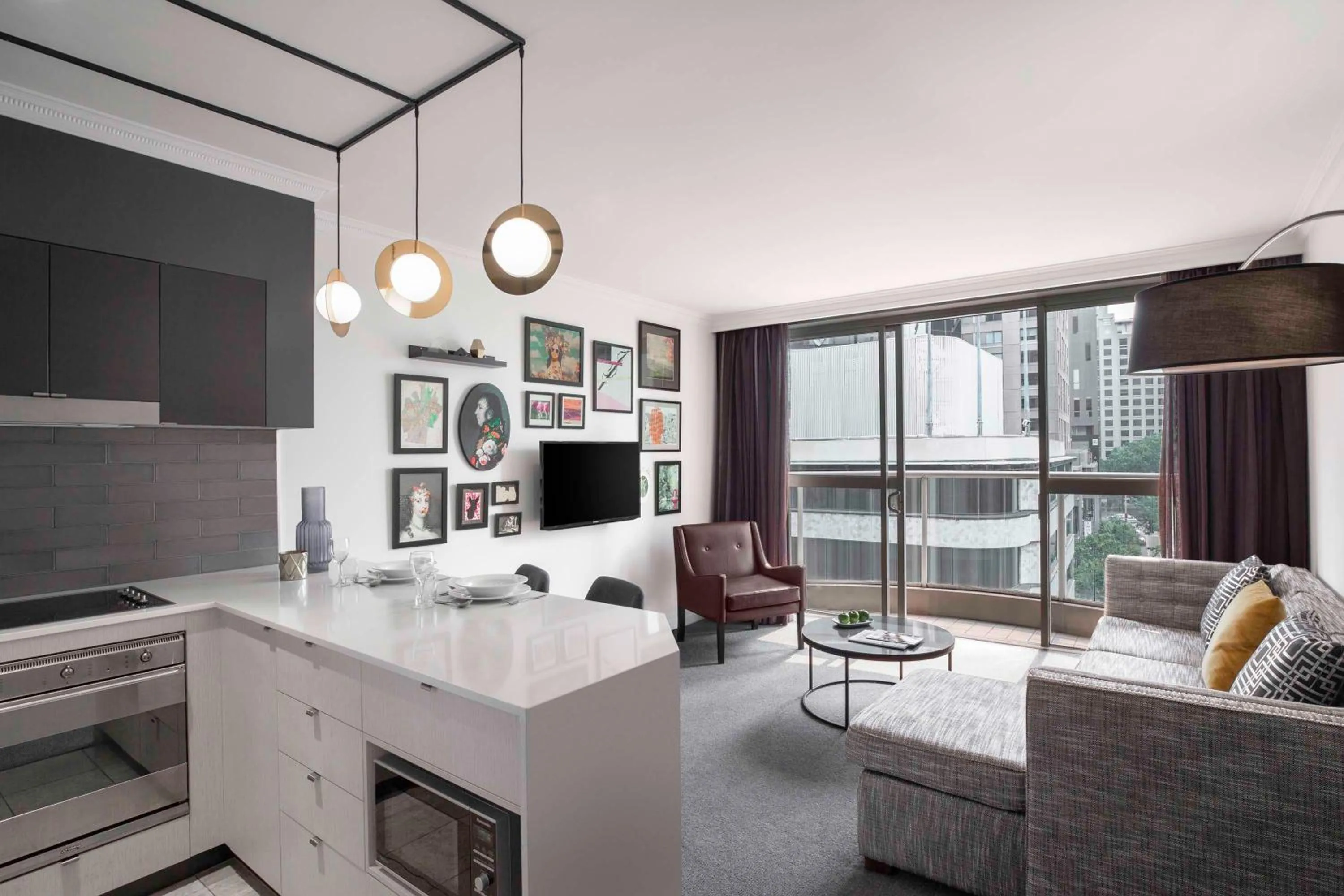 Living room in Mantra 2 Bond Street