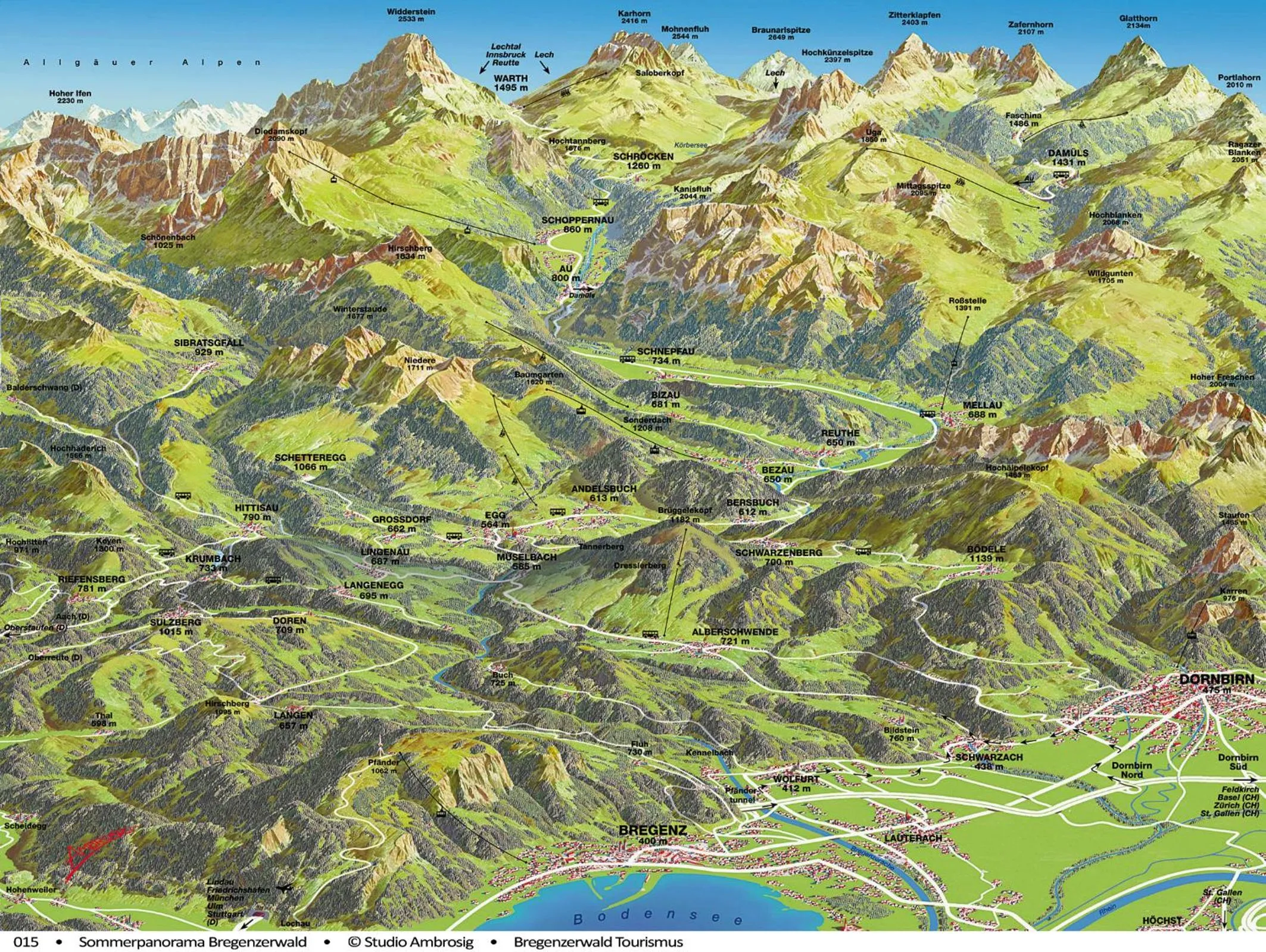 Natural landscape in Gästehaus Meusburger