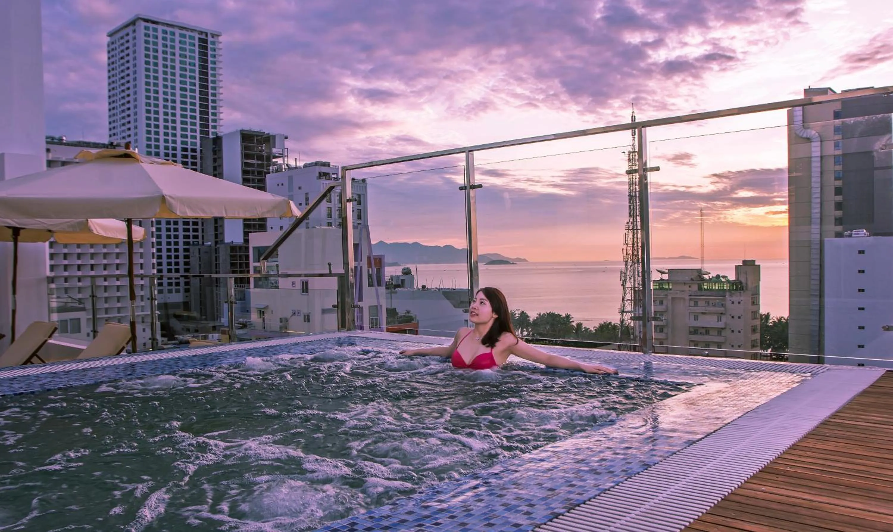 Swimming pool in Aroma Nha Trang Boutique Hotel