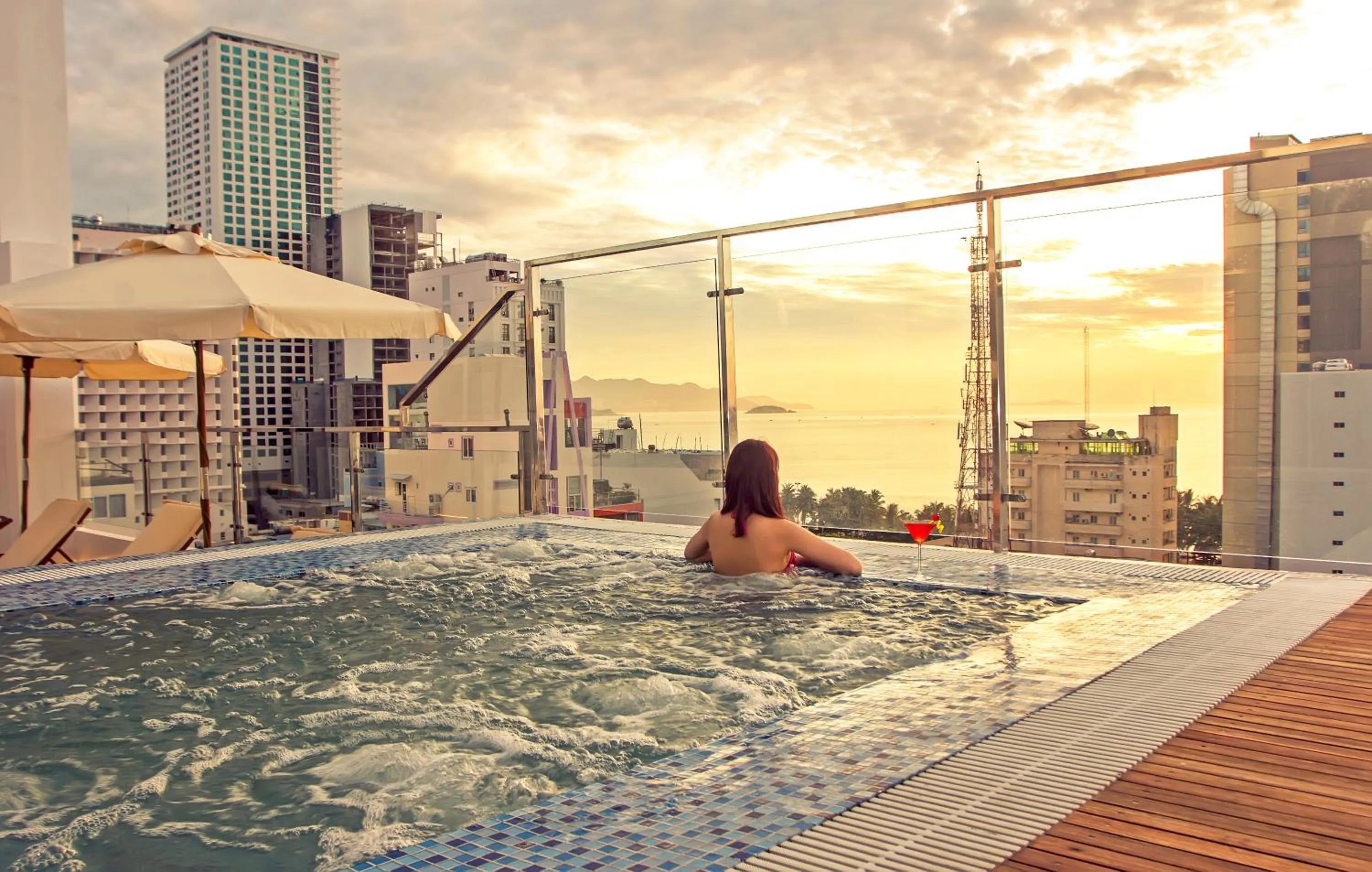 Swimming pool in Aroma Nha Trang Boutique Hotel