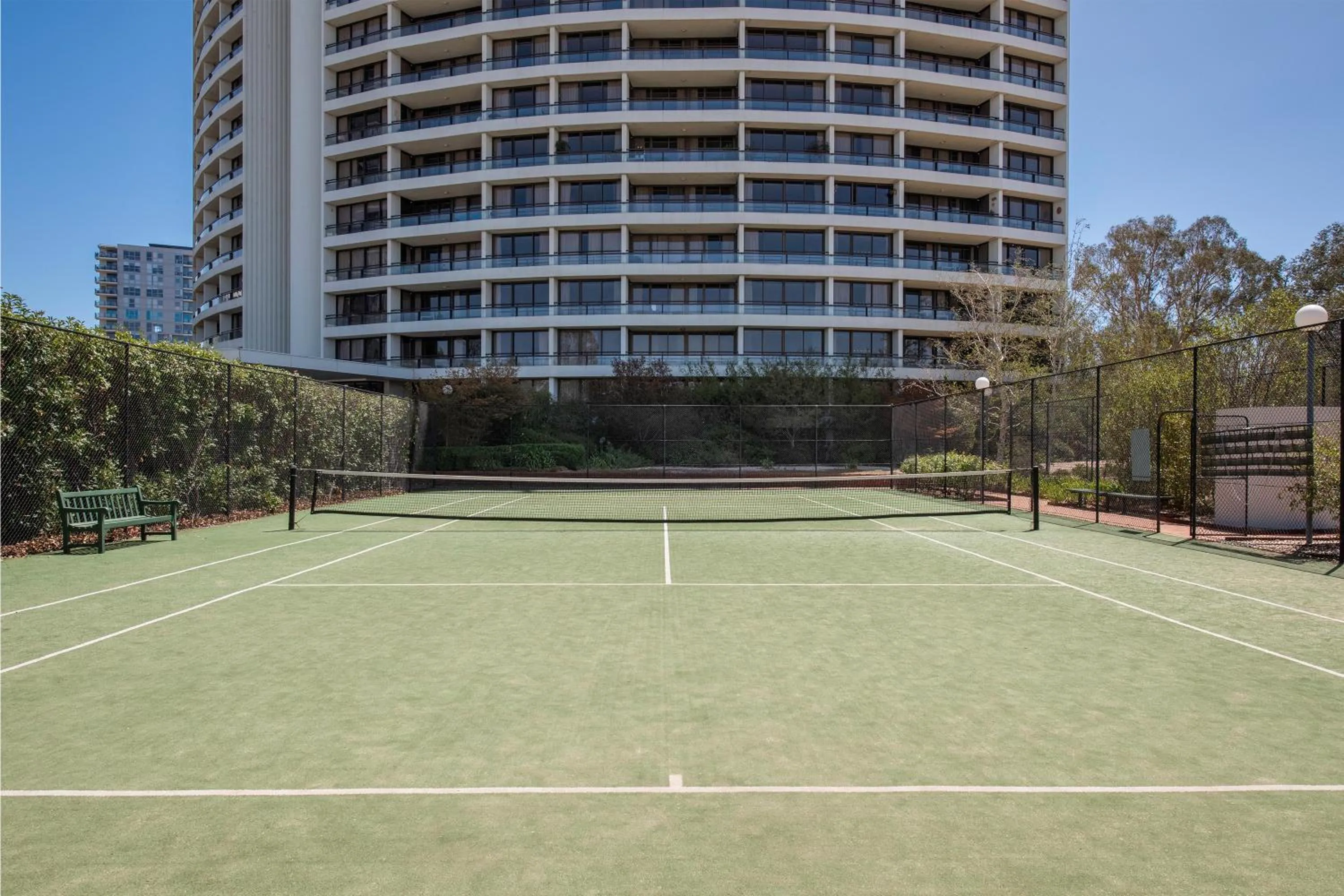 Tennis court in BreakFree Capital Tower Apartments