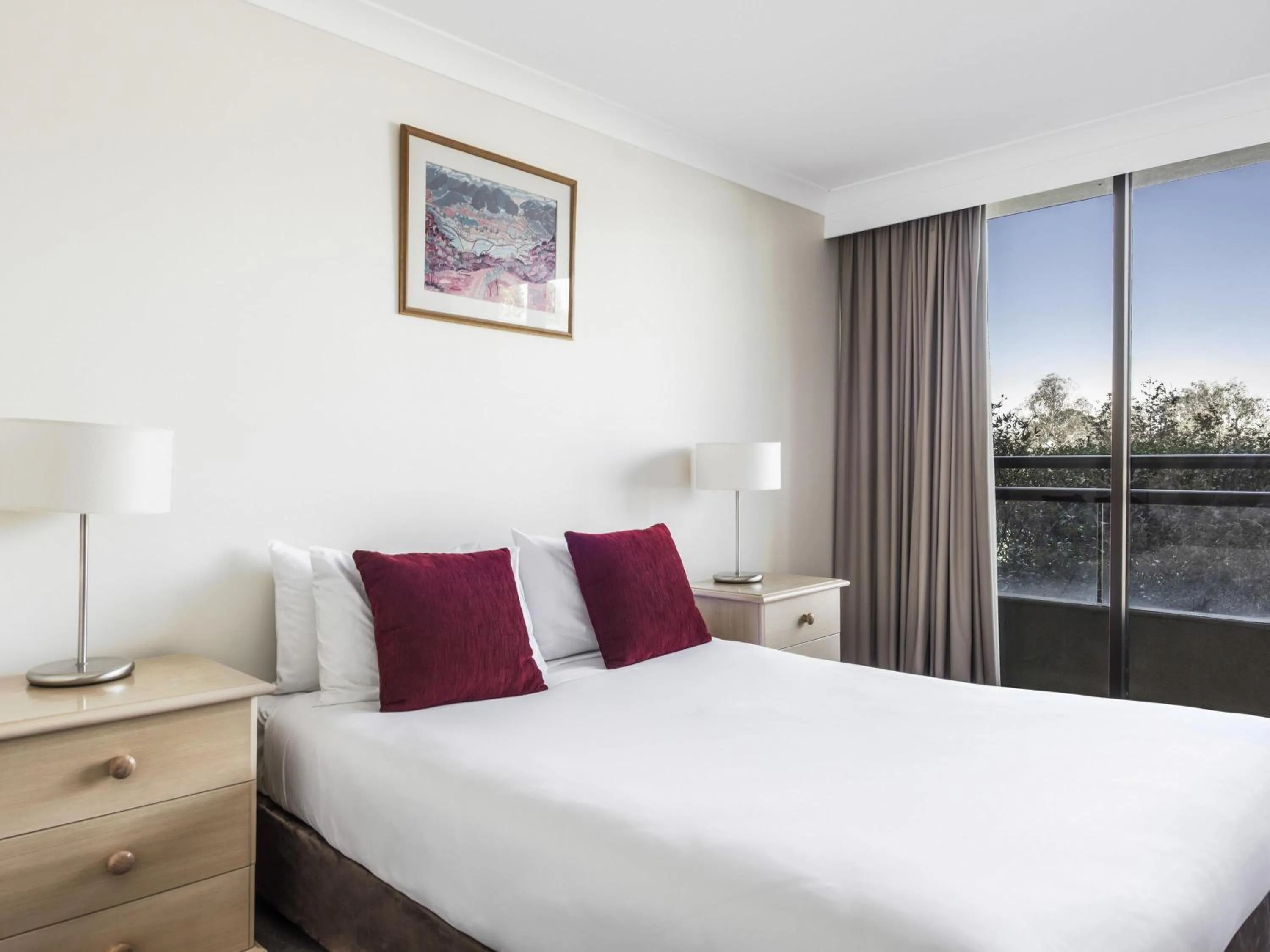 Bedroom, Bed in BreakFree Capital Tower Apartments