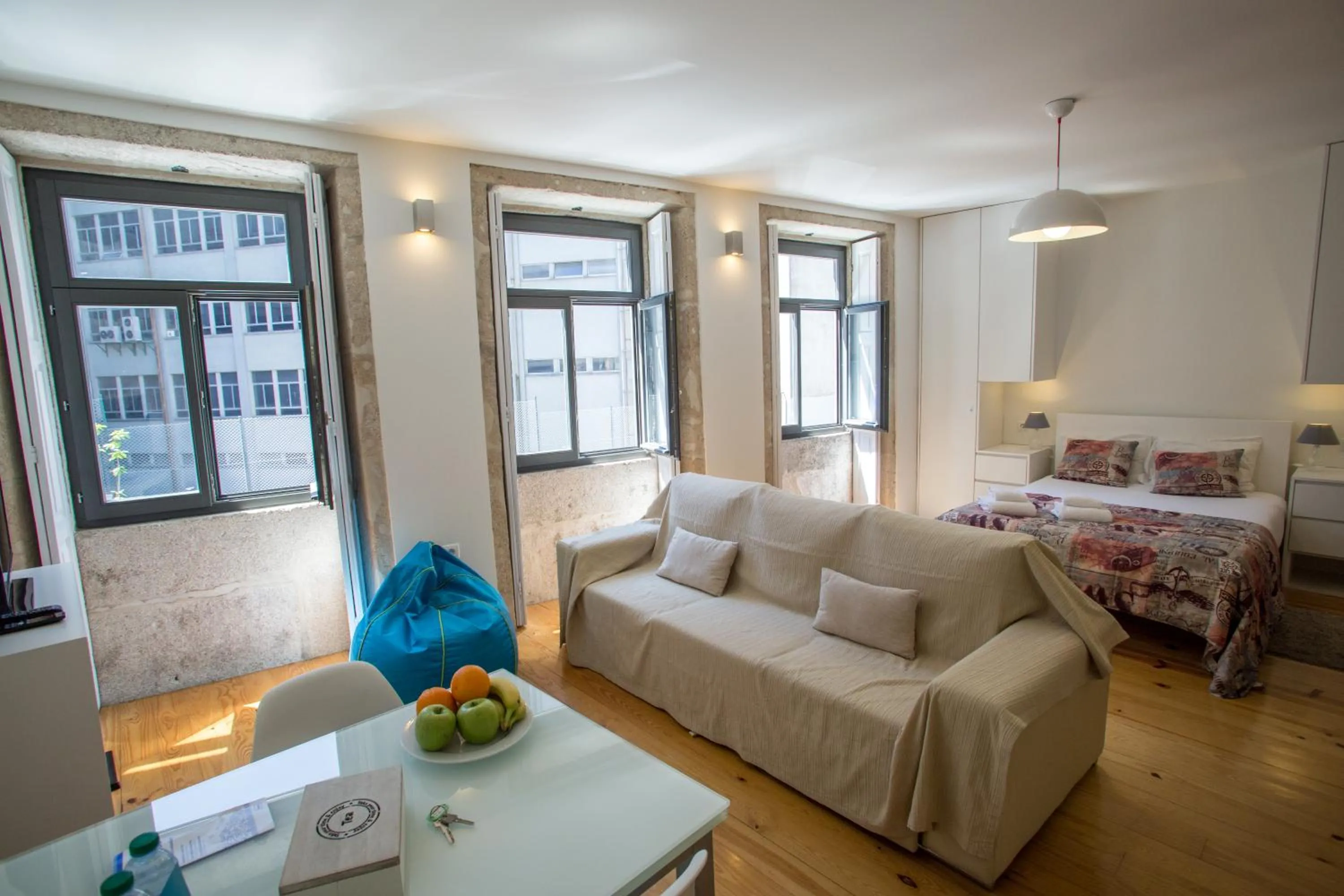 Living room, Bed in LivingPorto Apartments by Porto City Hosts