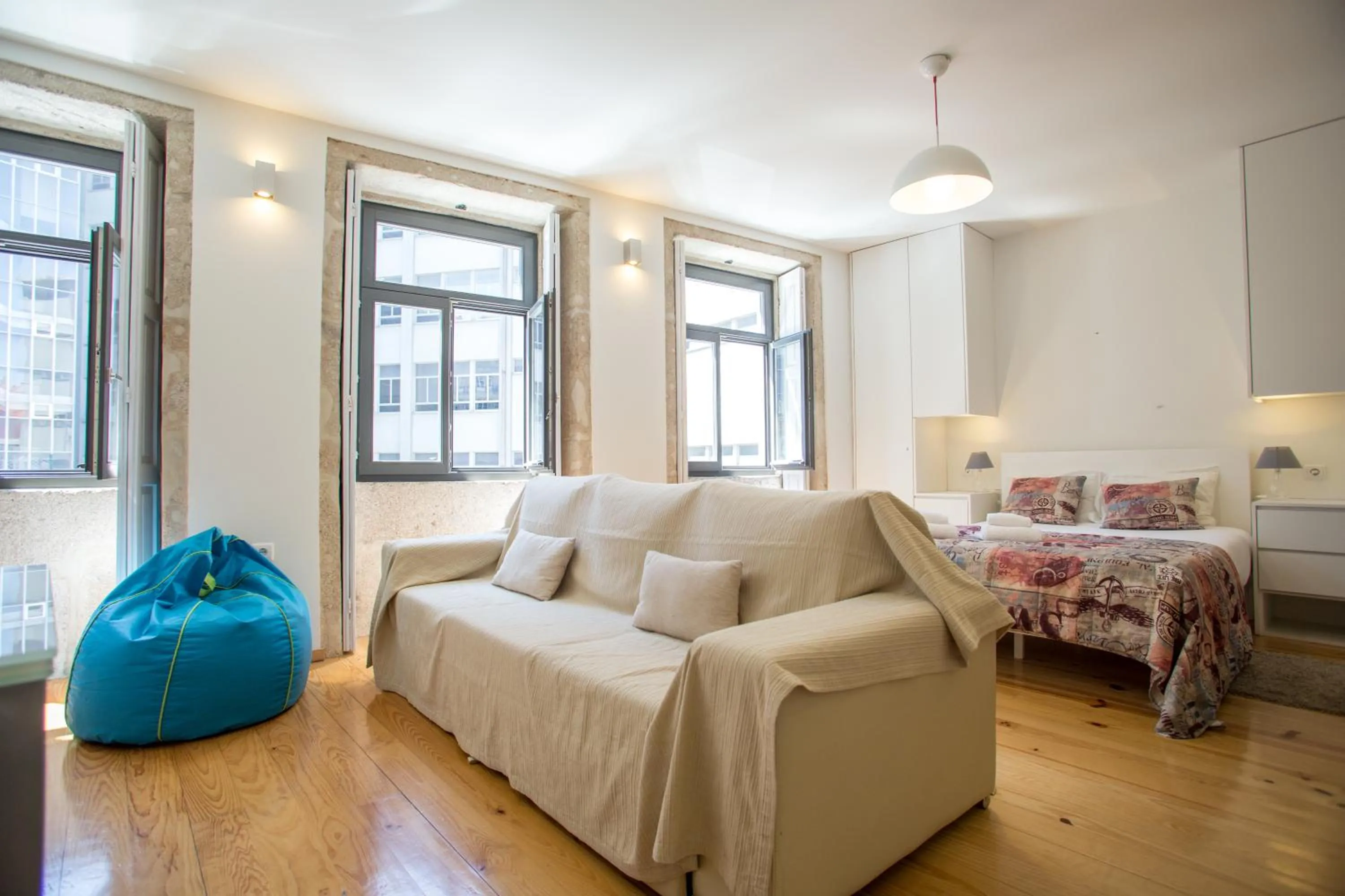 Living room, Bed in LivingPorto Apartments by Porto City Hosts