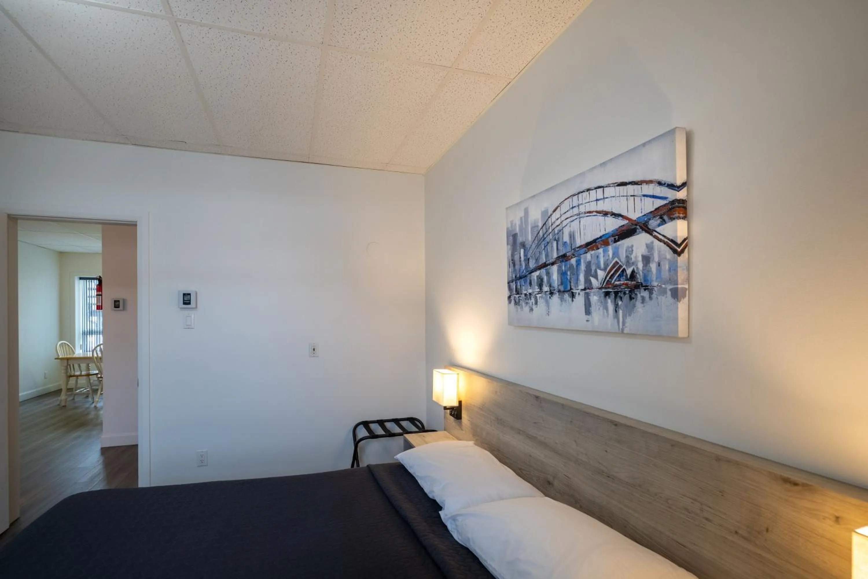 Bed in Motel Et Condo Chez Charley