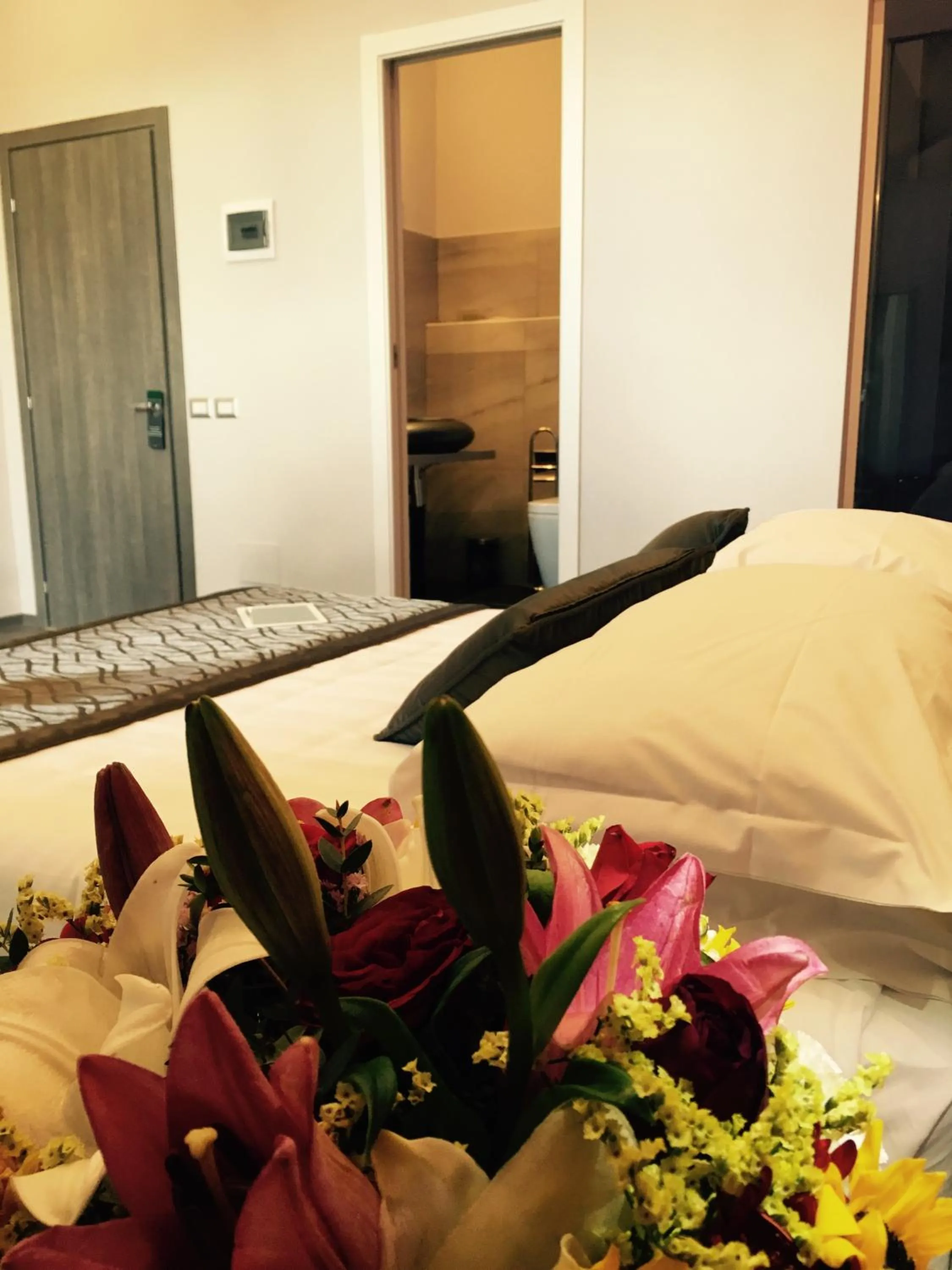 Decorative detail, Bed in Roma Veneto Relais