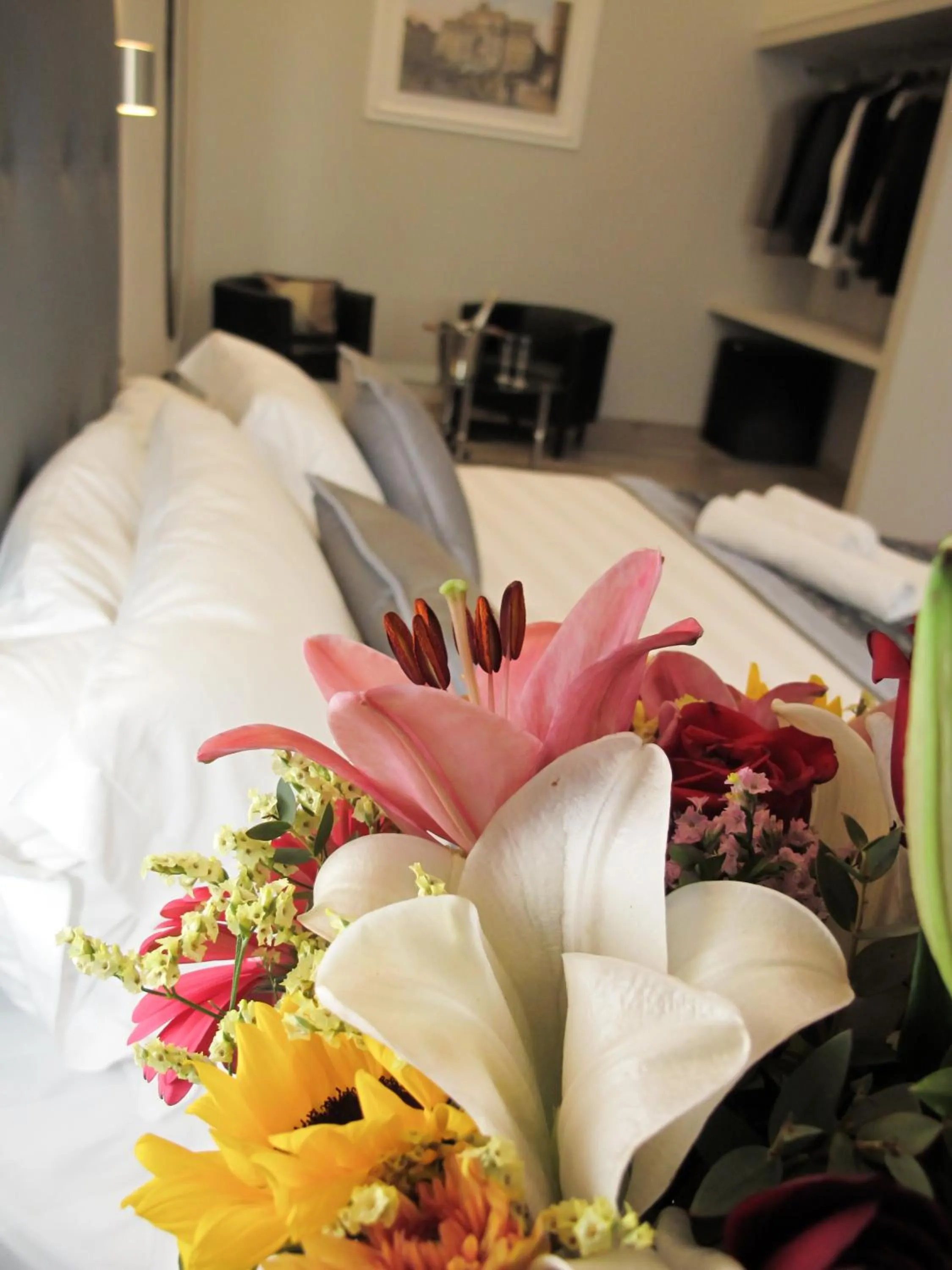 Decorative detail, Bed in Roma Veneto Relais