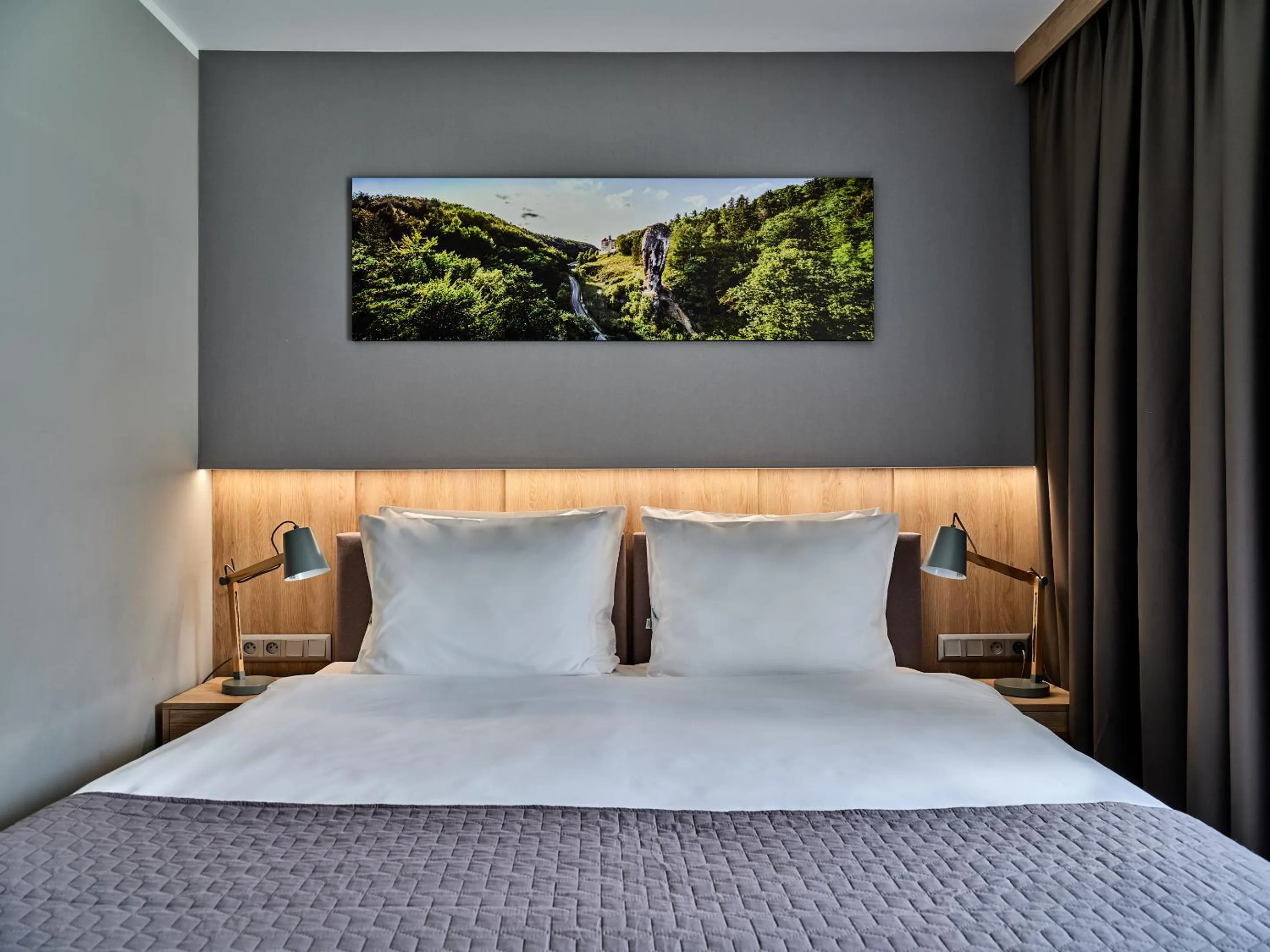 Bed in Hotel Great Polonia Kraków Airport