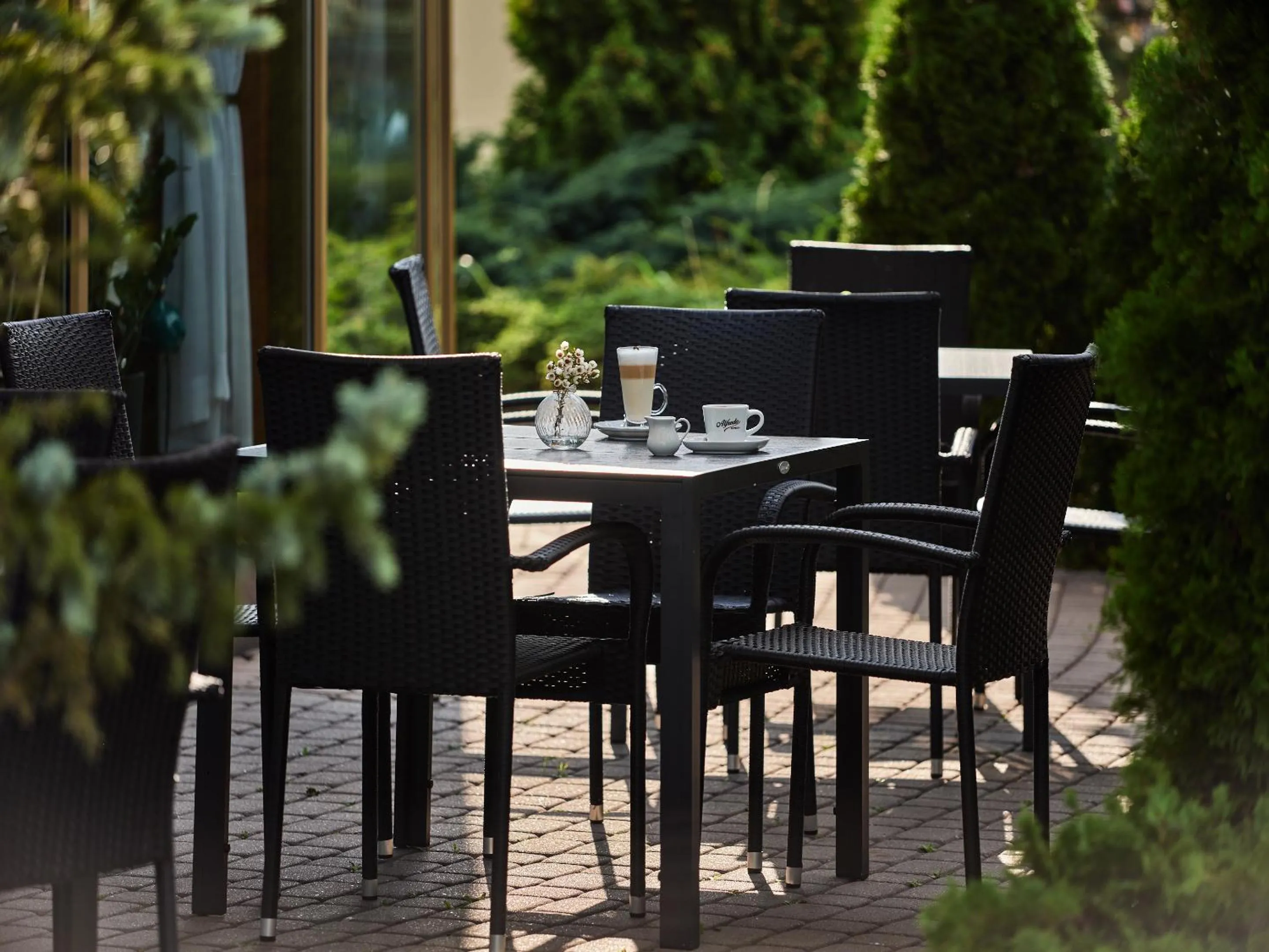 Patio in Hotel Great Polonia Kraków Airport