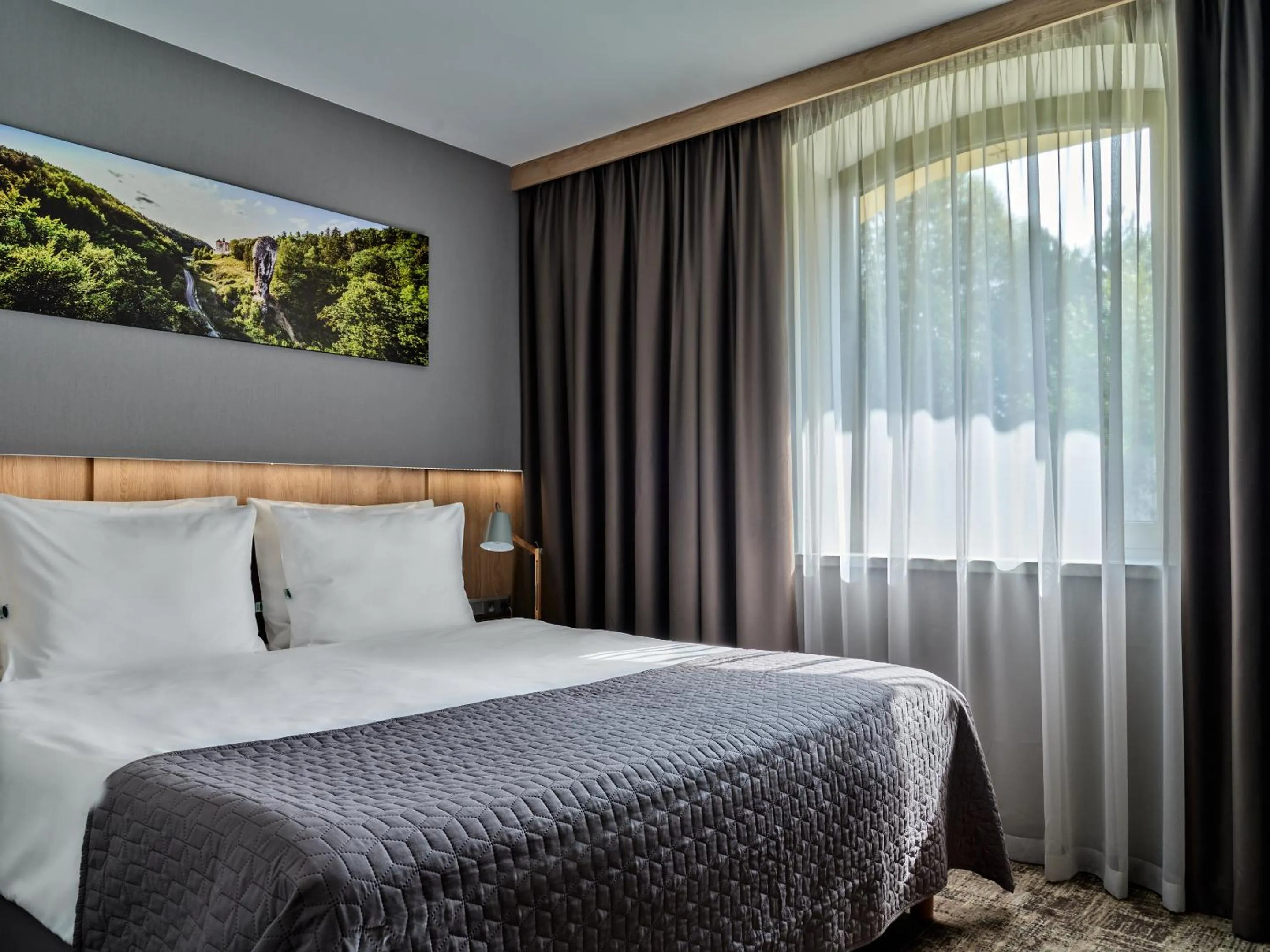 Bed in Hotel Great Polonia Kraków Airport