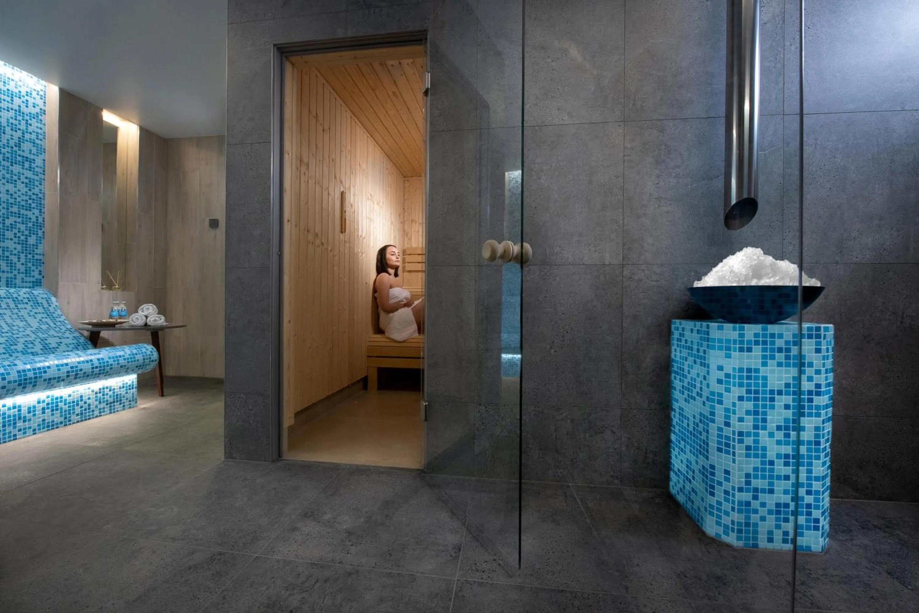 Sauna, Bed in Hotel Great Polonia Kraków Airport