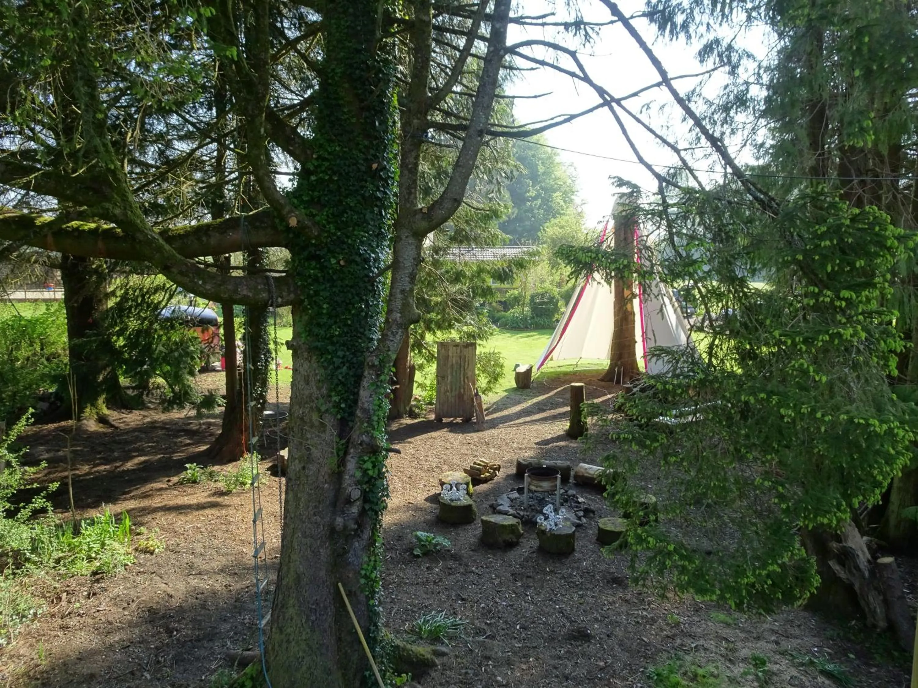 Garden view in Cerdyn Villa
