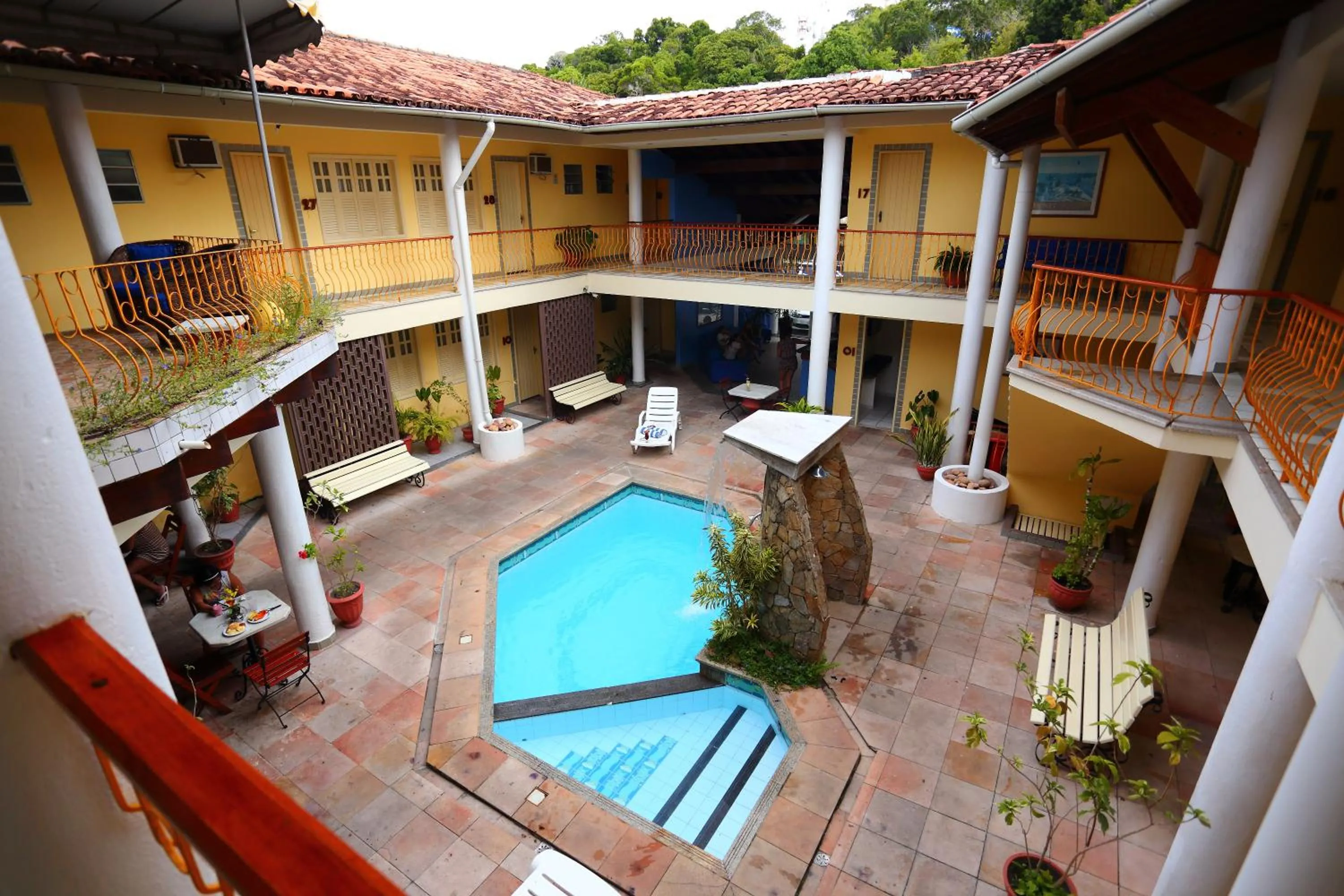 Pool view in Marlim Porto Hotel
