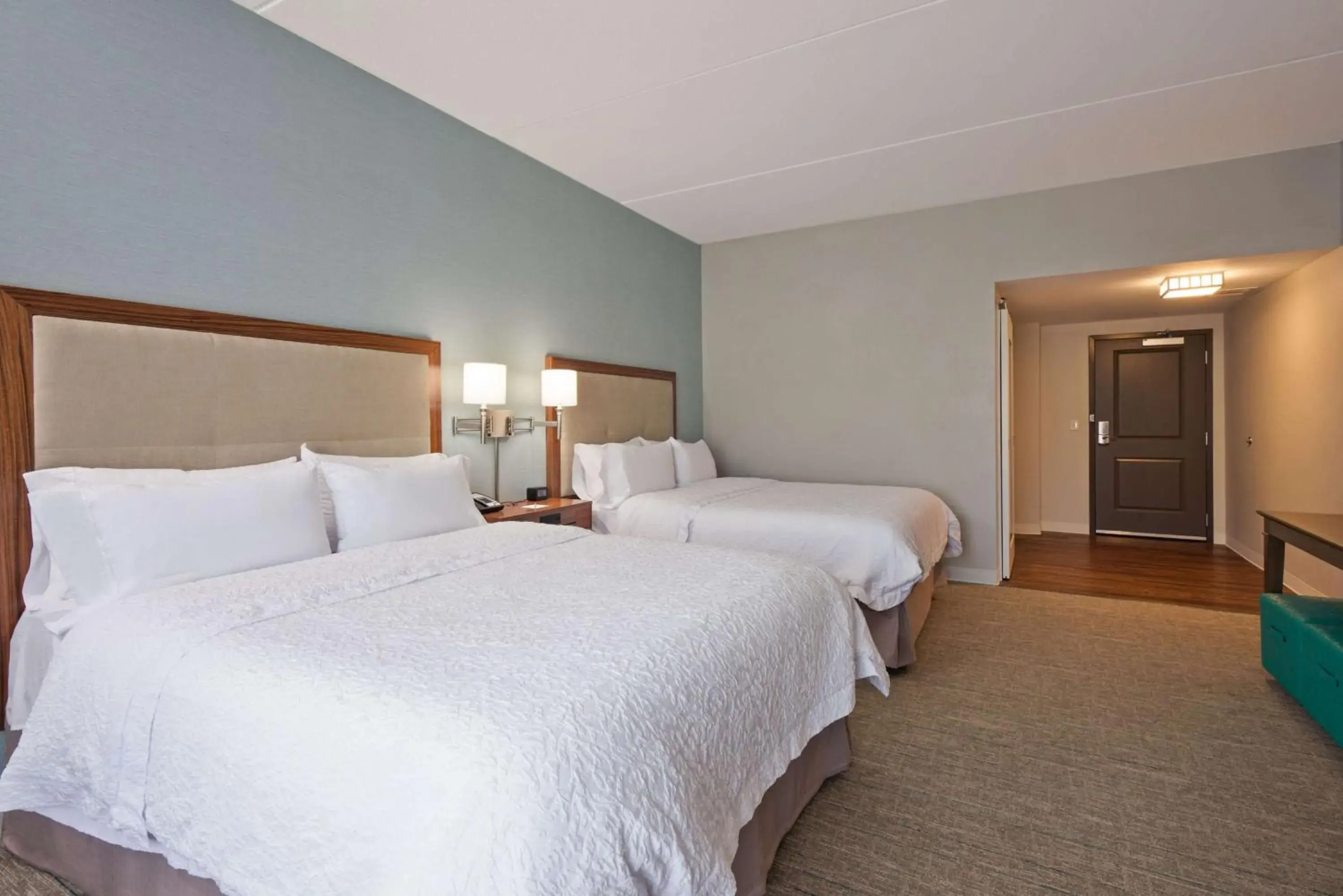 Queen Room with Two Queen Beds - Hearing Access/Non-Smoking in Hampton Inn & Suites North Huntingdon-Irwin, PA Queen Room with Two Queen Beds - Hearing Access/Non-Smoking in Hampton Inn & Suites North Huntingdon-Irwin, PA