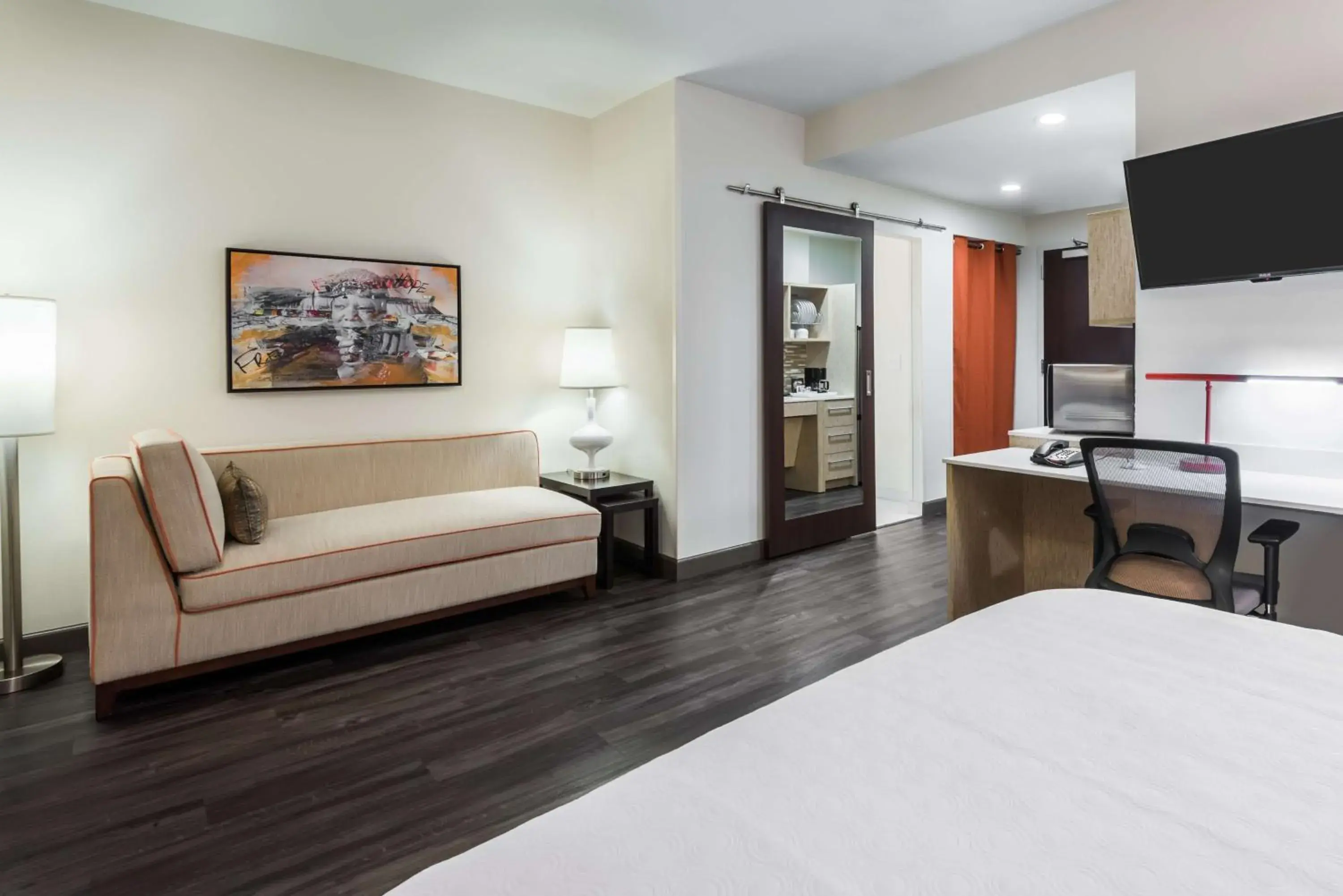 Living room, Bed in Home2 Suites by Hilton Atlanta Downtown Living room, Bed in Home2 Suites by Hilton Atlanta Downtown