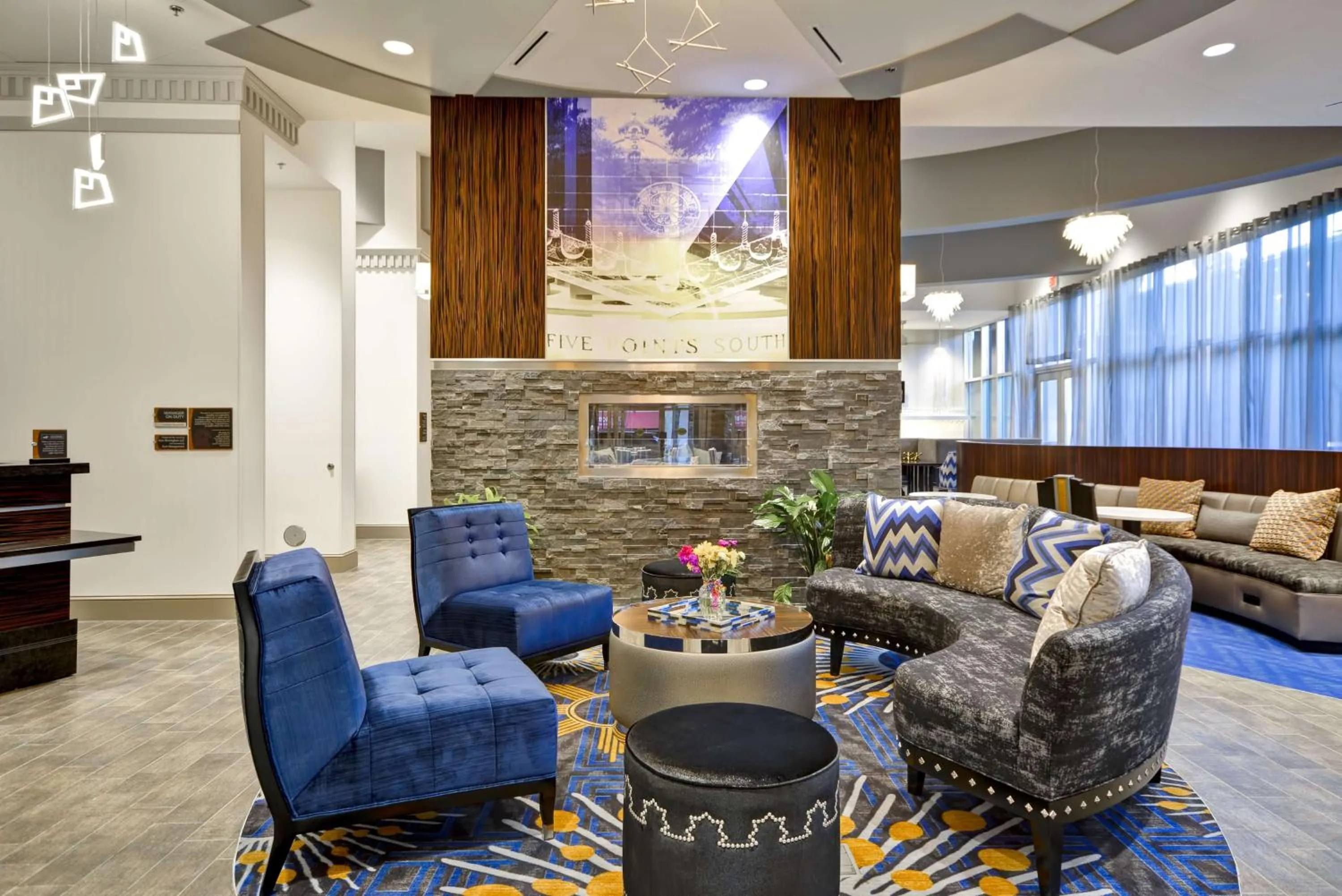 Lobby or reception in Homewood Suites by Hilton Birmingham Downtown Near UAB