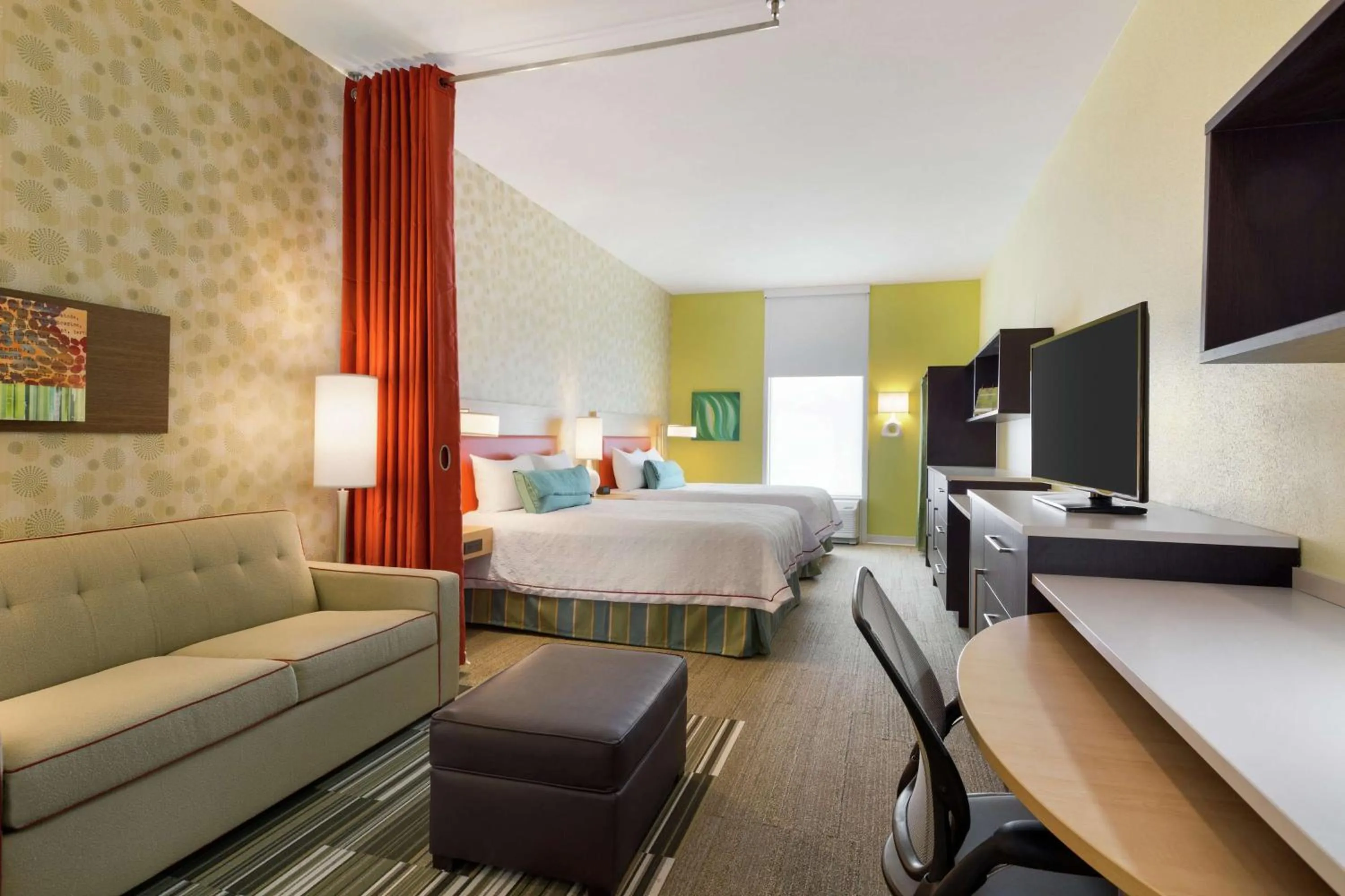 Bedroom, Bed in Home2 Suites by Hilton Cartersville