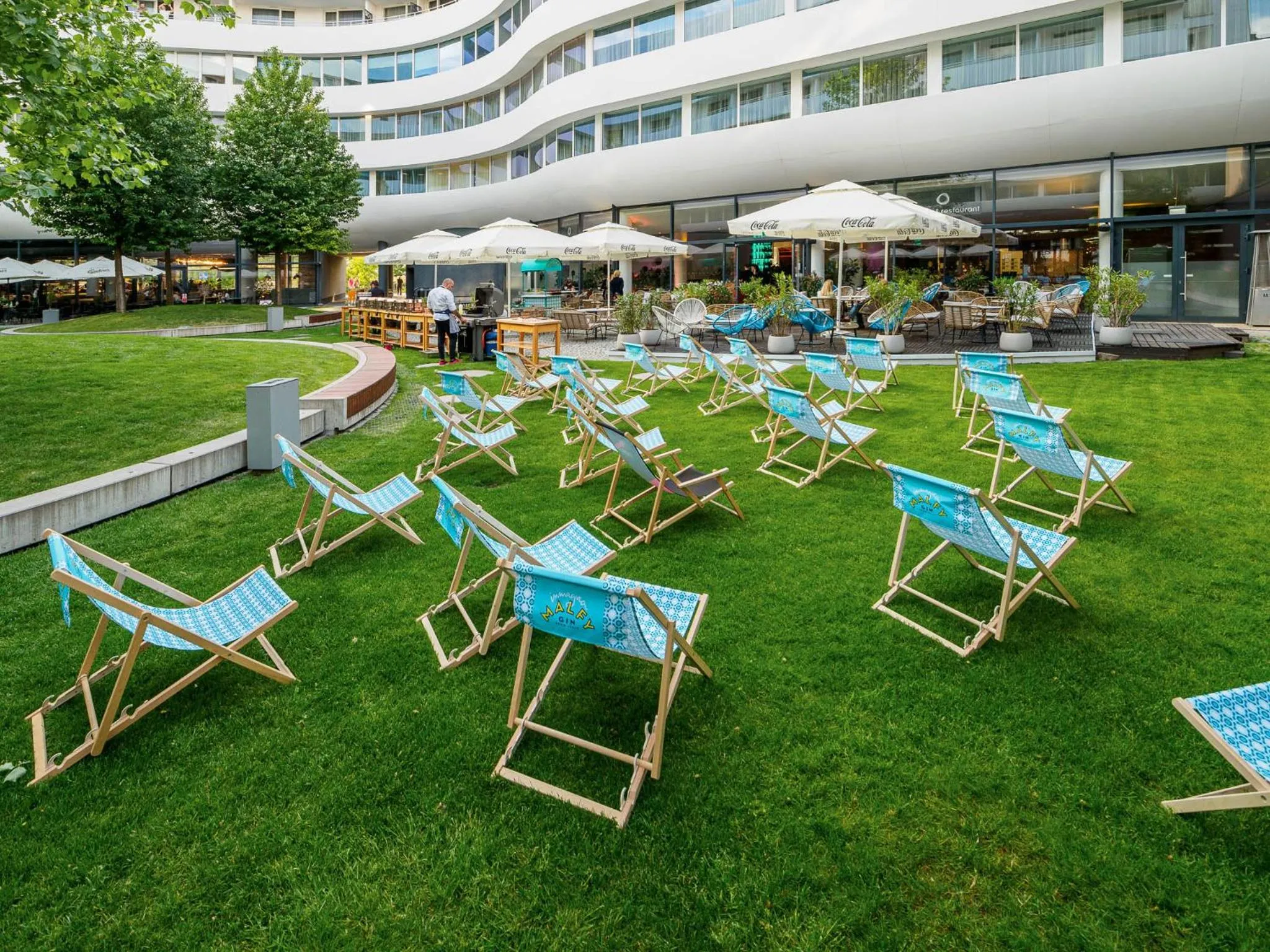 Patio in DoubleTree by Hilton Wroclaw