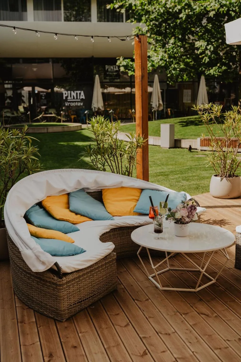 Patio in DoubleTree by Hilton Wroclaw