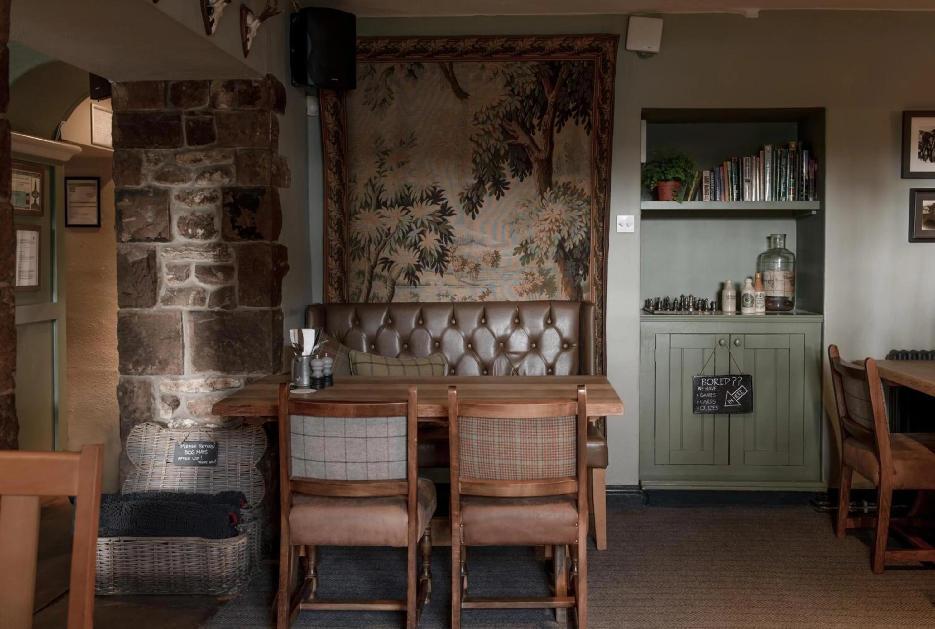 Dining area in The Lister Arms