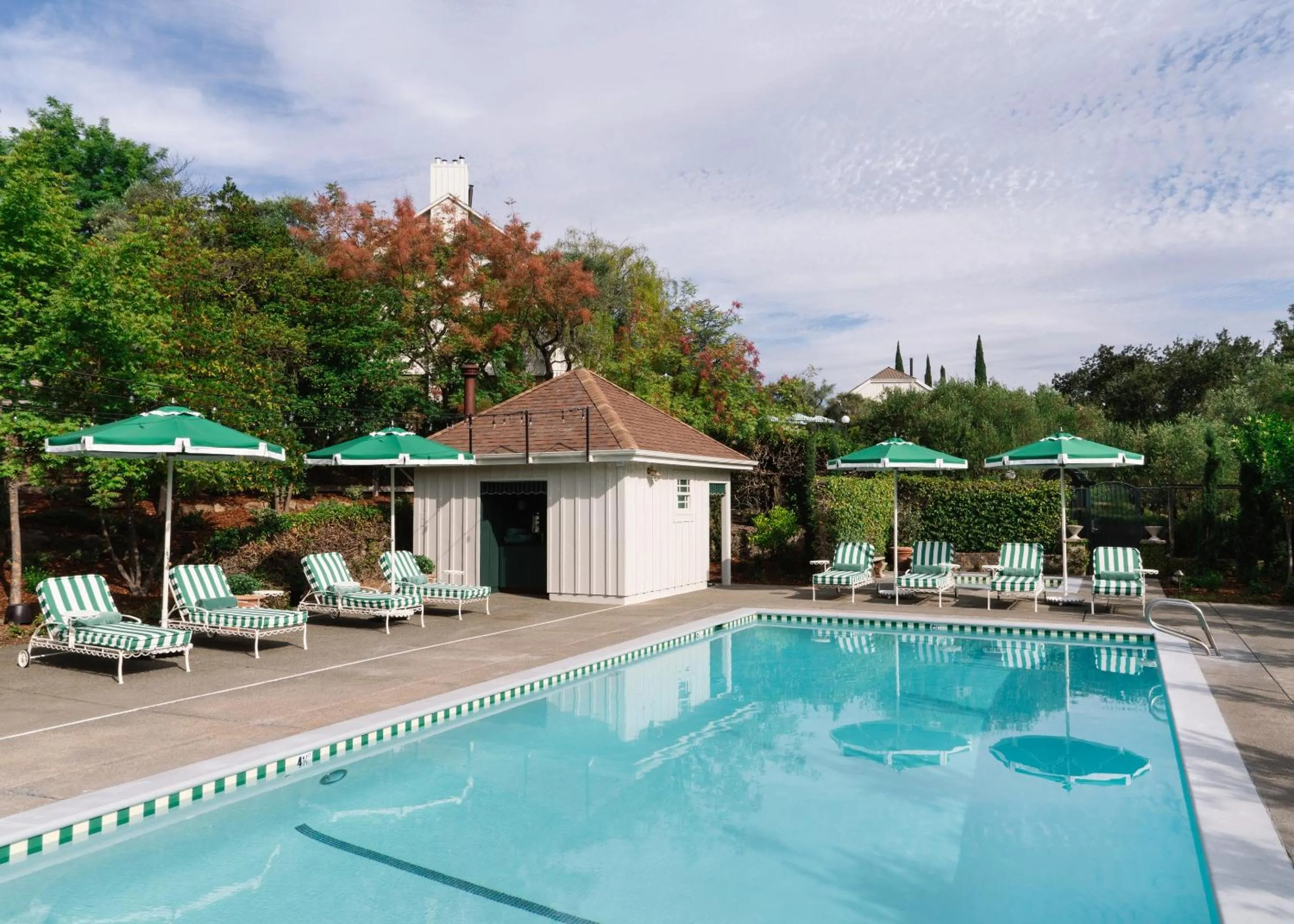 Pool view in Le Petit Pali St Helena