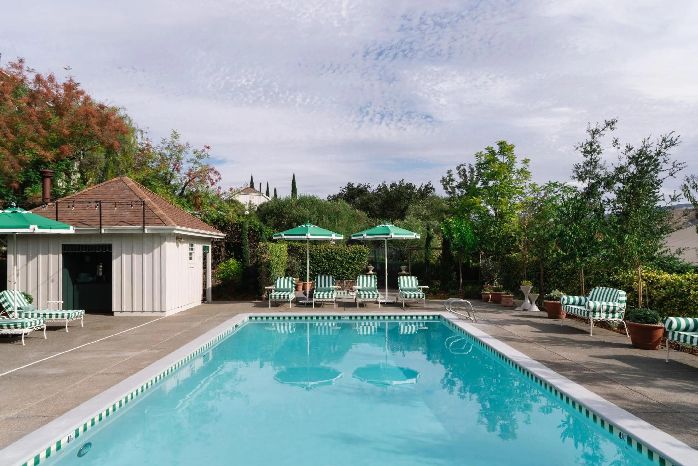 Pool view in Le Petit Pali St Helena