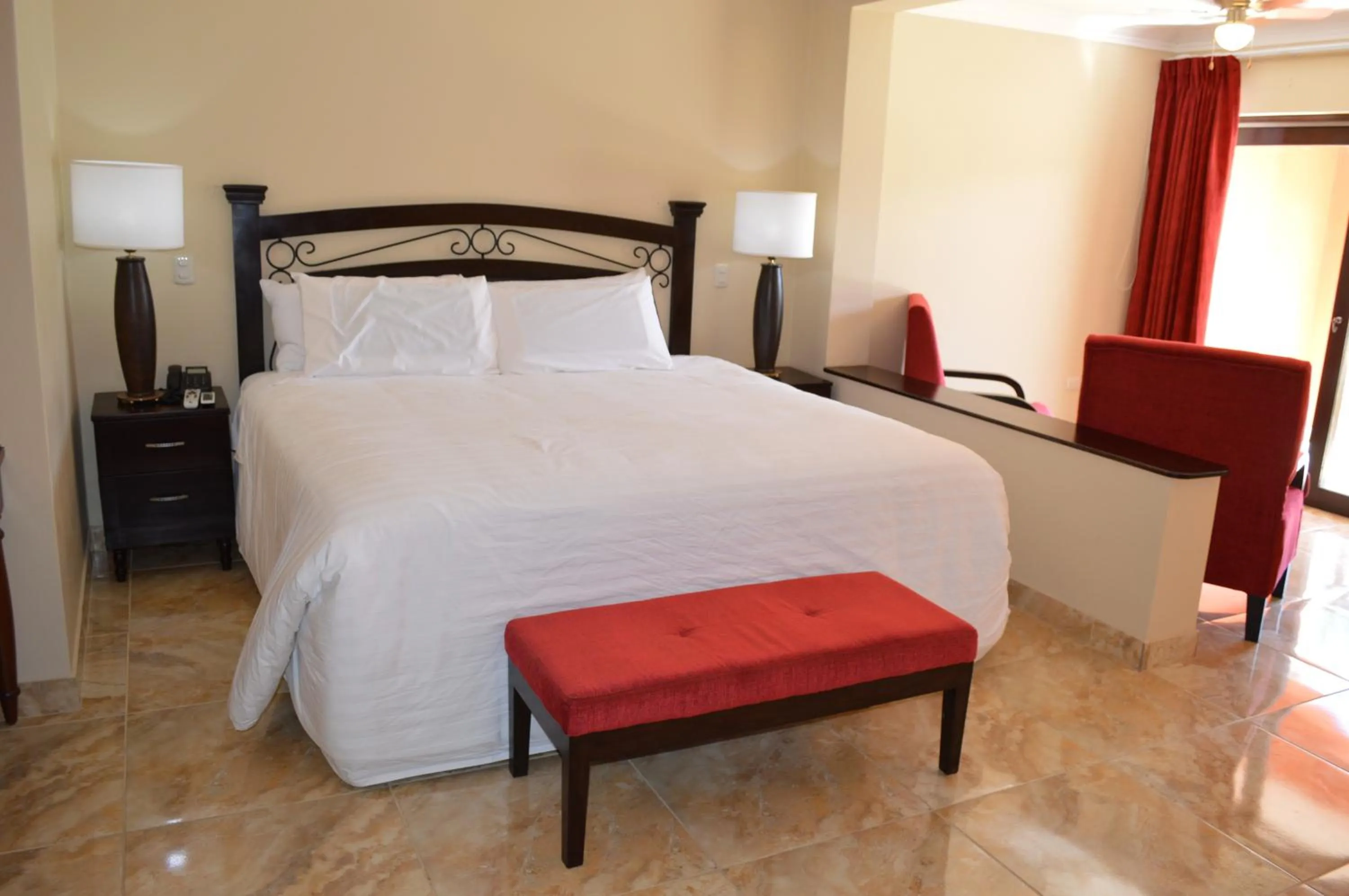 Bed in Hacienda San Juan Resort