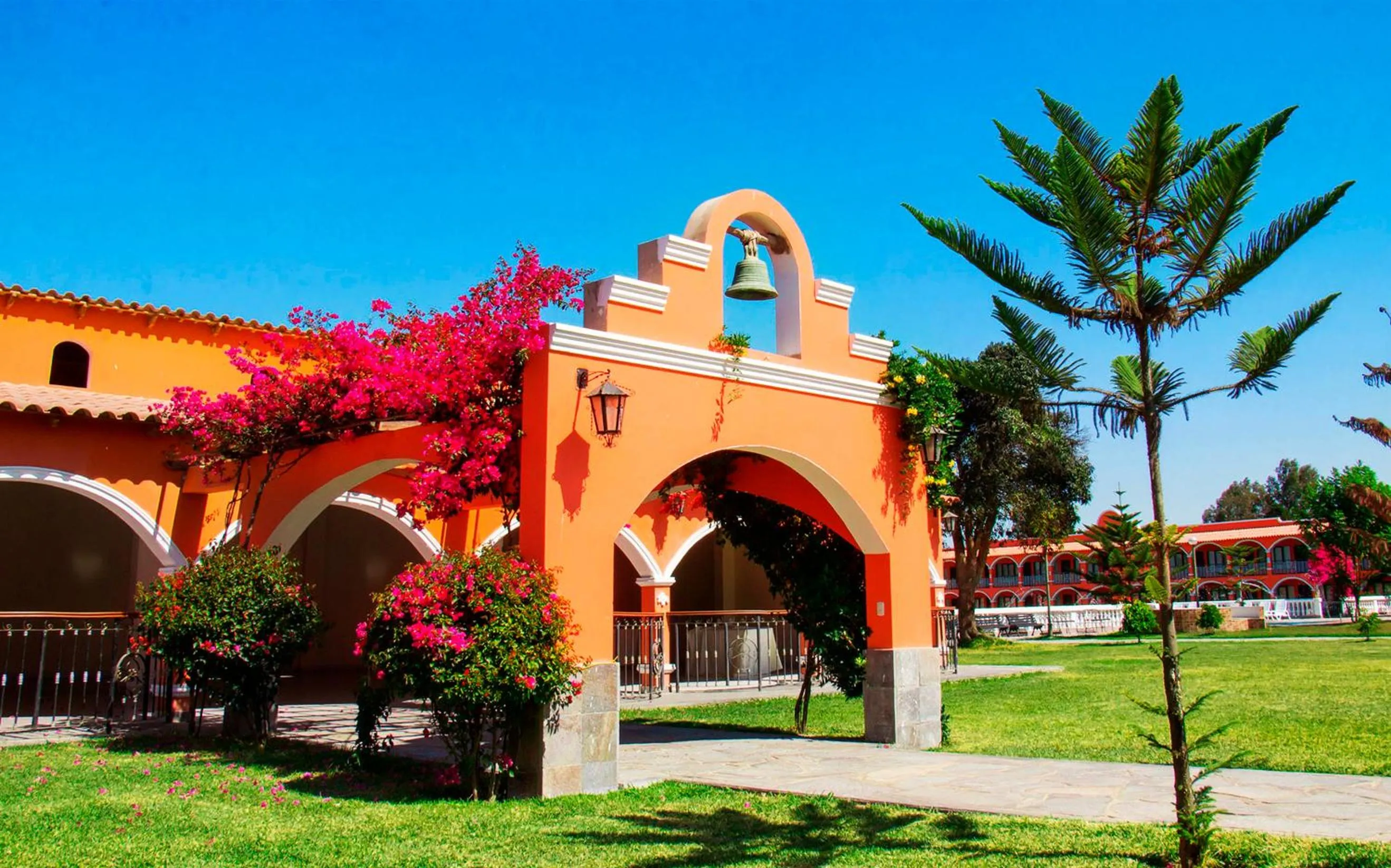 Garden view in Hacienda San Juan Resort