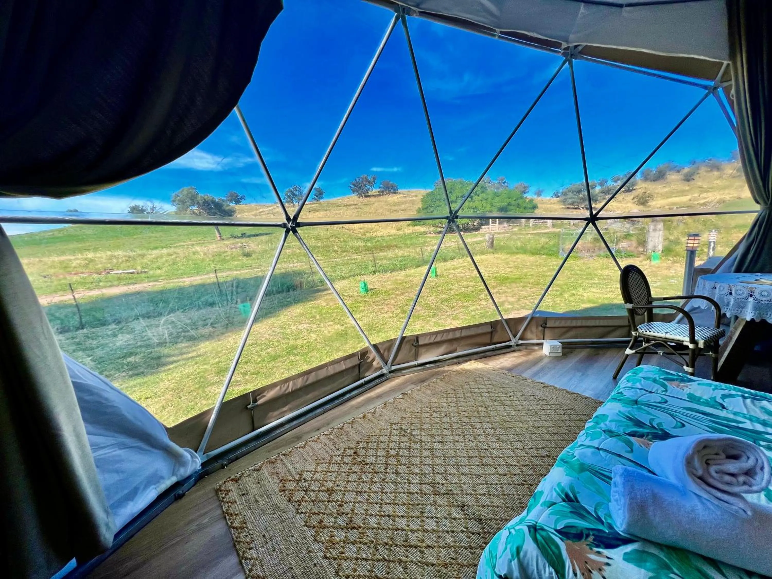 Bed in Hillview Farmstay