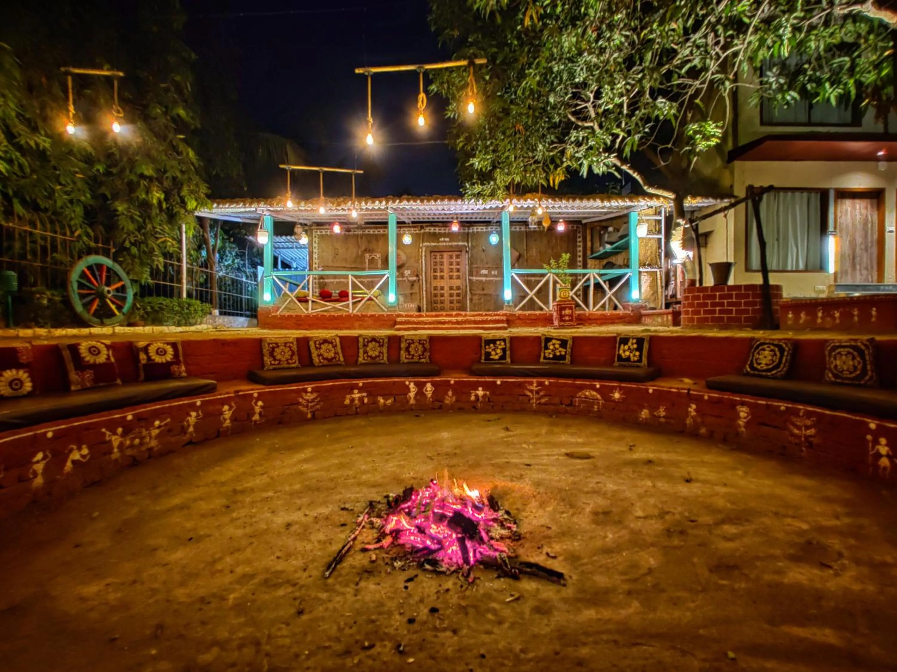 Seating area in Pushp Vatika Resort & Lawns