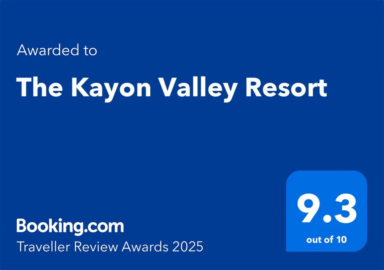 Certificate/Award in The Kayon Valley Resort