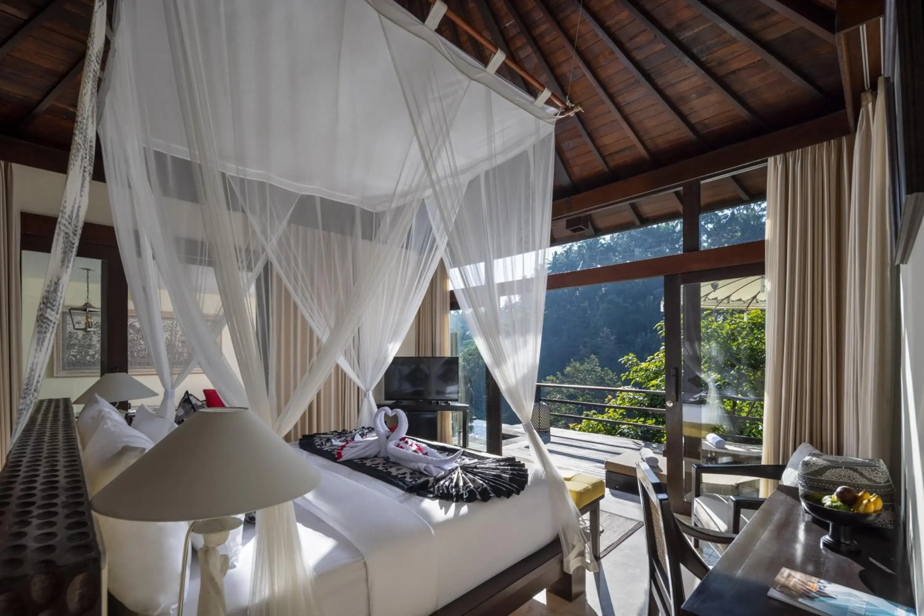 Bedroom in The Kayon Valley Resort Bedroom in The Kayon Valley Resort