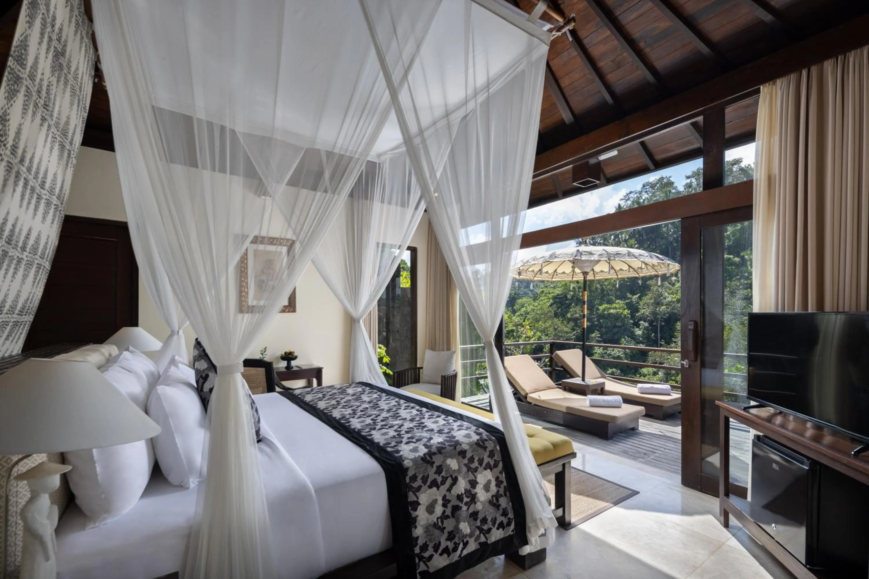 Bedroom, Bed in The Kayon Valley Resort