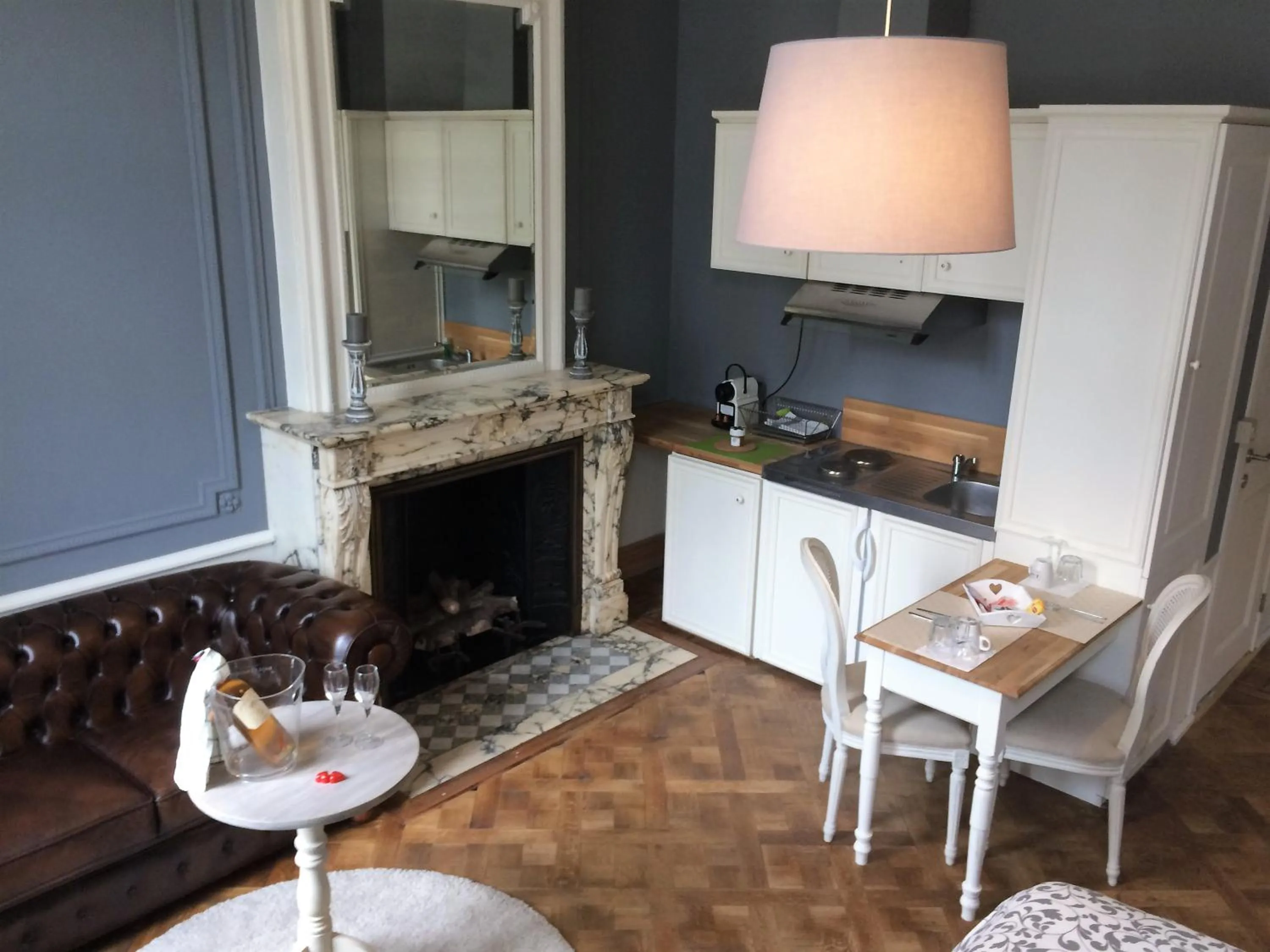 Kitchen or kitchenette in Hotel Saint Georges