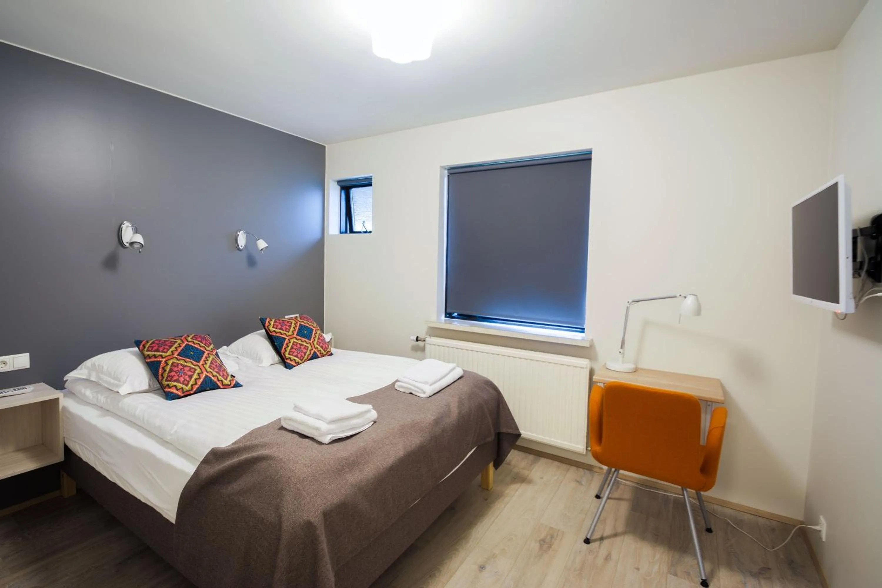 Bed in Brekkugerdi Guesthouse