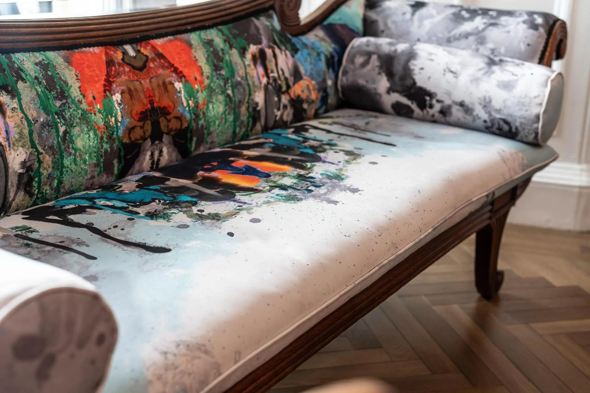 Decorative detail, Bed in The Scott